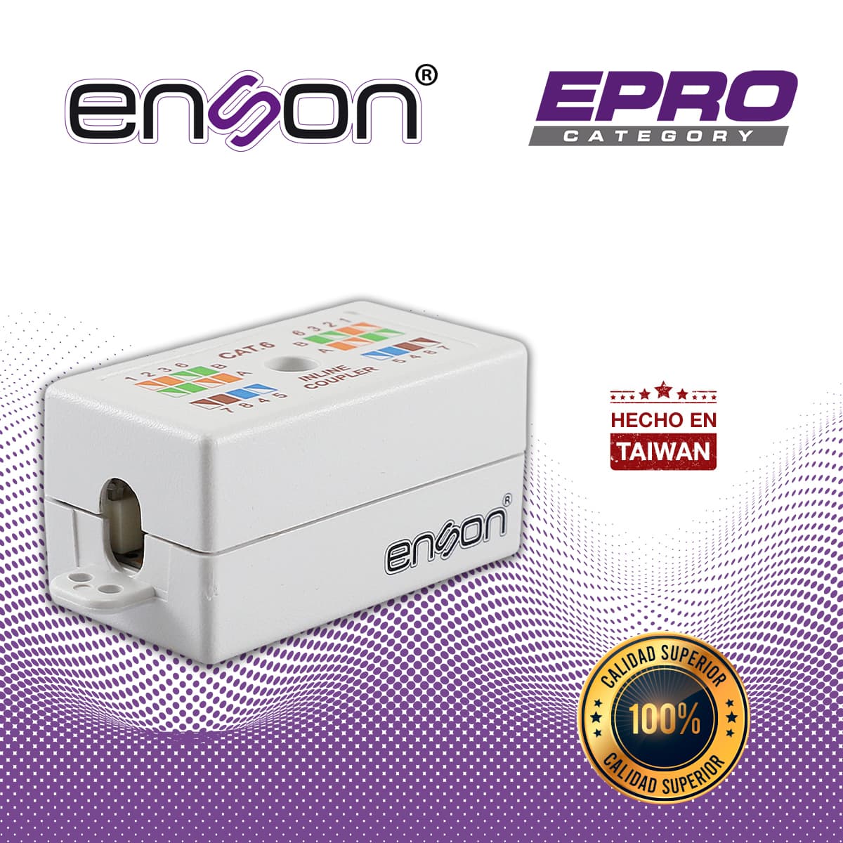 COPLE UTP ENSON EPRO-INCOP6 HILO A HILO CAT6 IDEAL PARA UNIR DE DOS SEGMENTOS DE CABLE UTP SIN TERMINAR, REQUIERE REMATADORA - Miniatura 7