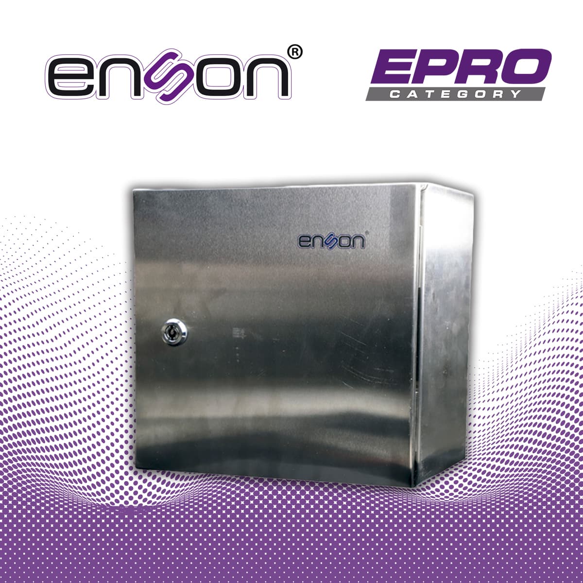 GABINETE DE ACERO INOXIDABLE ENSON ENS-INOX315 MONTAJE EN PARED / MEDIDAS 300MM ALTO × 300MM ANCHO × 150MM PROFUNDIDAD / CUERPO Y PUERTA DE 1.2 MM DE ESPESOR / PLACA DE MONTAJE GALVANIZADA DE 1.5 MM / GRADO DE RESISTENCIA MECANICA IK10 / BISAGRAS EN  - Miniatura 3