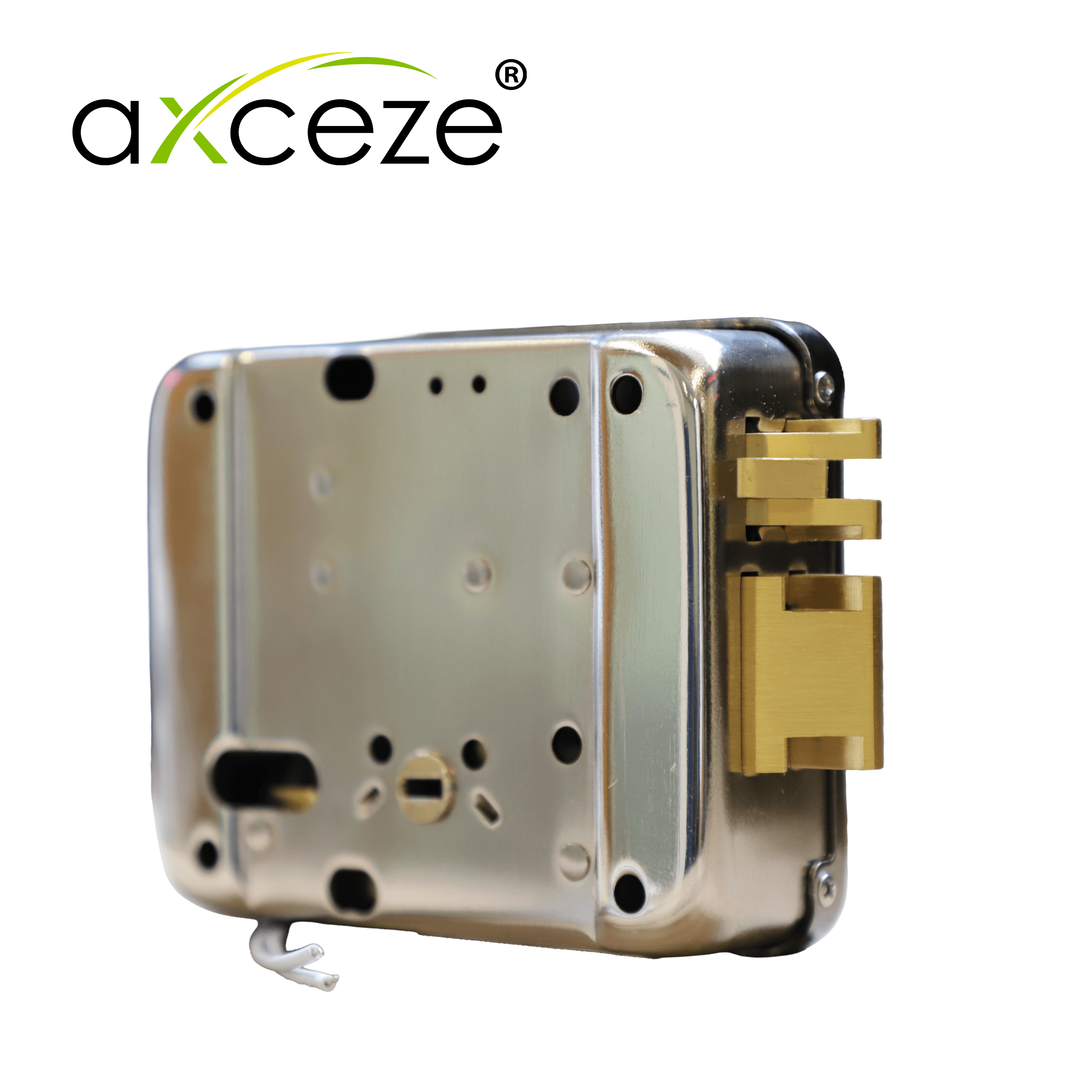 CERRADURA ELECTROMECANICA AXCEZE AX-LOCKL  ORIENTACION IZQUIERDA INSTALACION  SOBRE PONER  APERTURA INTERNA POR BOTON FABRICADA EN ACERO - Miniatura 3