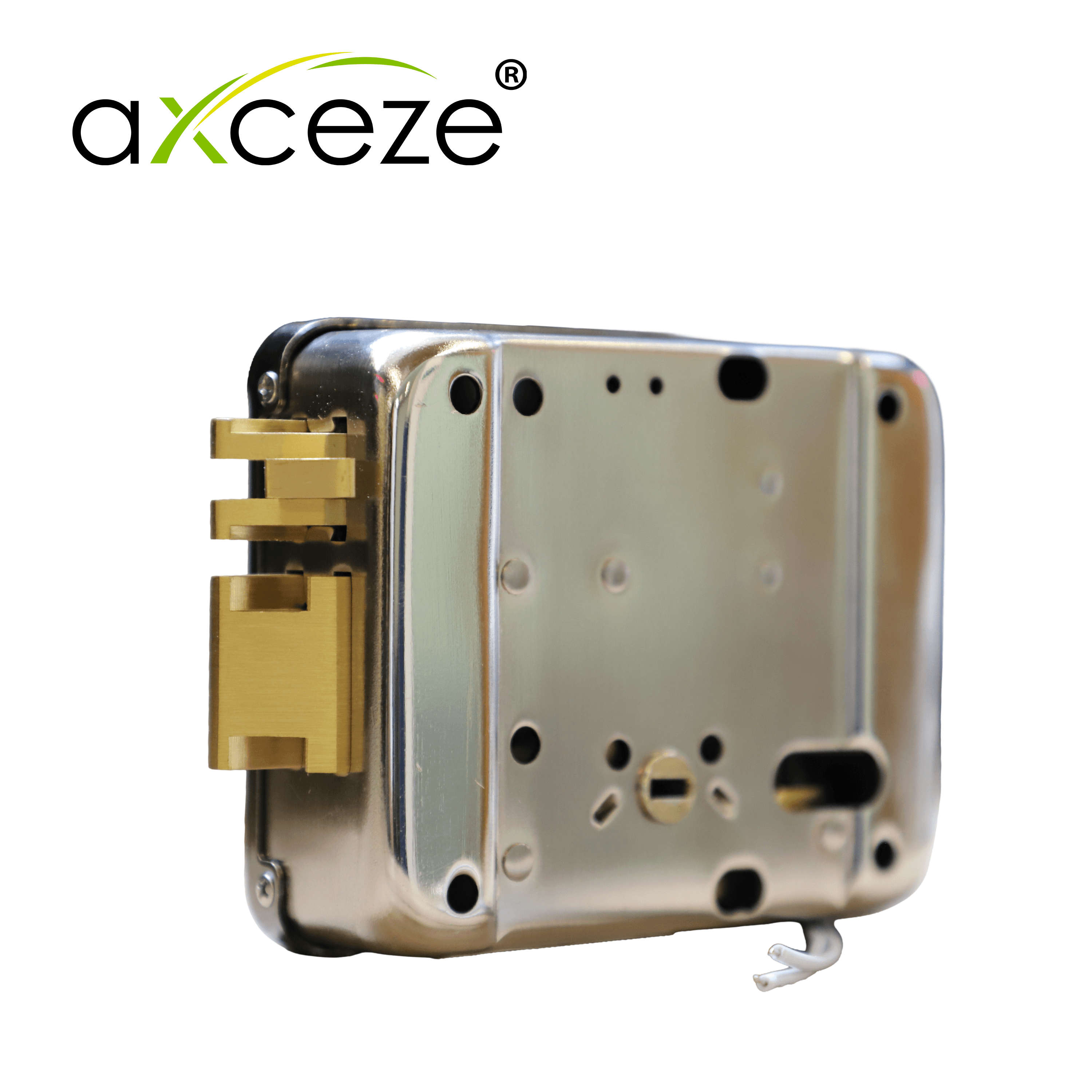CERRADURA ELECTROMECANICA AXCEZE AX-LOCKR  ORIENTACION DERECHA INSTALACION  SOBRE PONER  APERTURA INTERNA POR BOTON FABRICADA EN ACERO - Miniatura 3