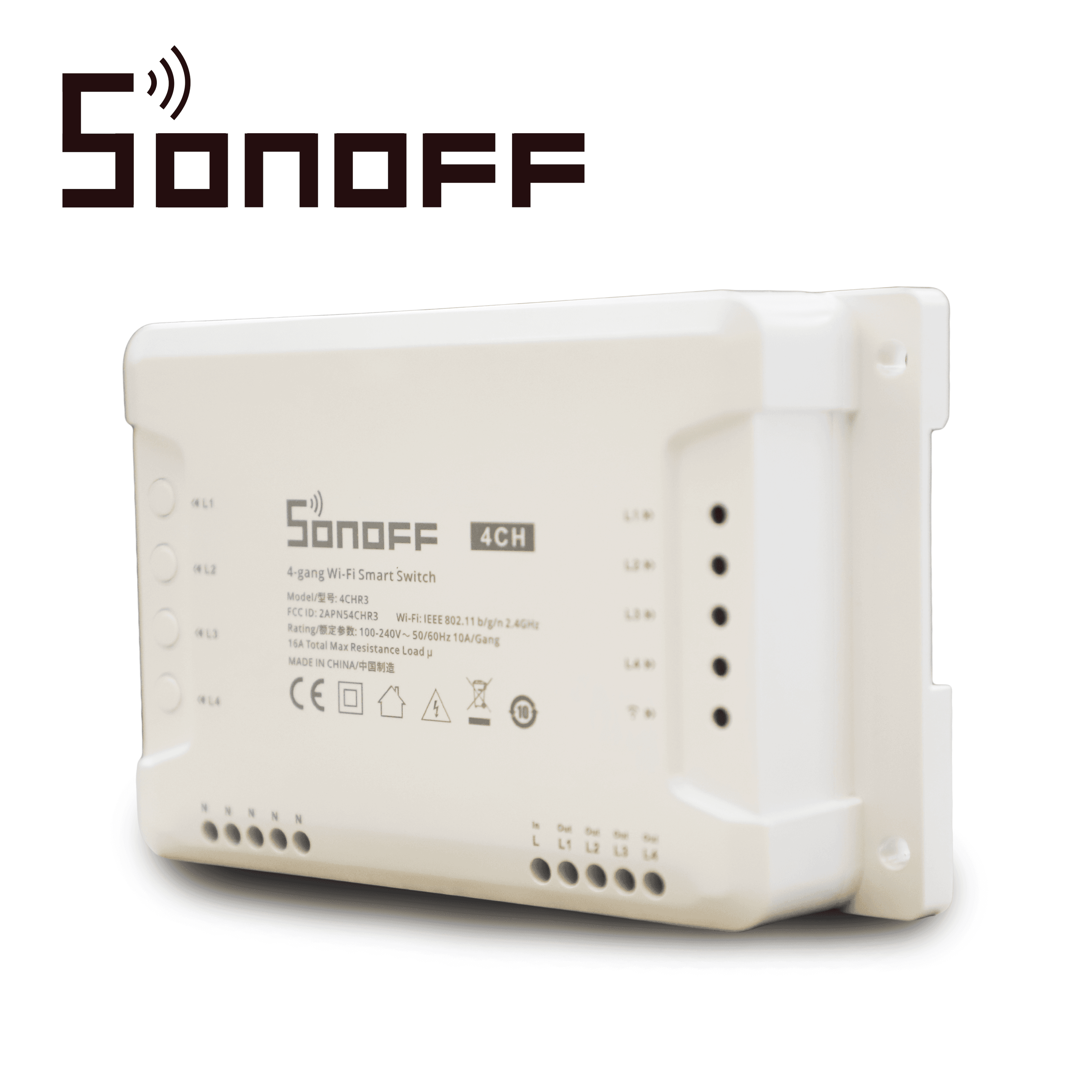 INTERRUPTOR ON/OFF SONOFF 4CH R3 SMART INALAMBRICO WIFI PARA SOLUCION DE SMART HOME CON TEMPORIZADOR Y MONTAJE DIN RAIL PARA IOS Y ANDROID COMPATIBLE CON ALEXA/GOOGLE HOME/NEST/IFTTT 4CH WIFI 2.4GHZ HASTA 10AMP POR CANAL, 16AMP TOTALES - Miniatura 6