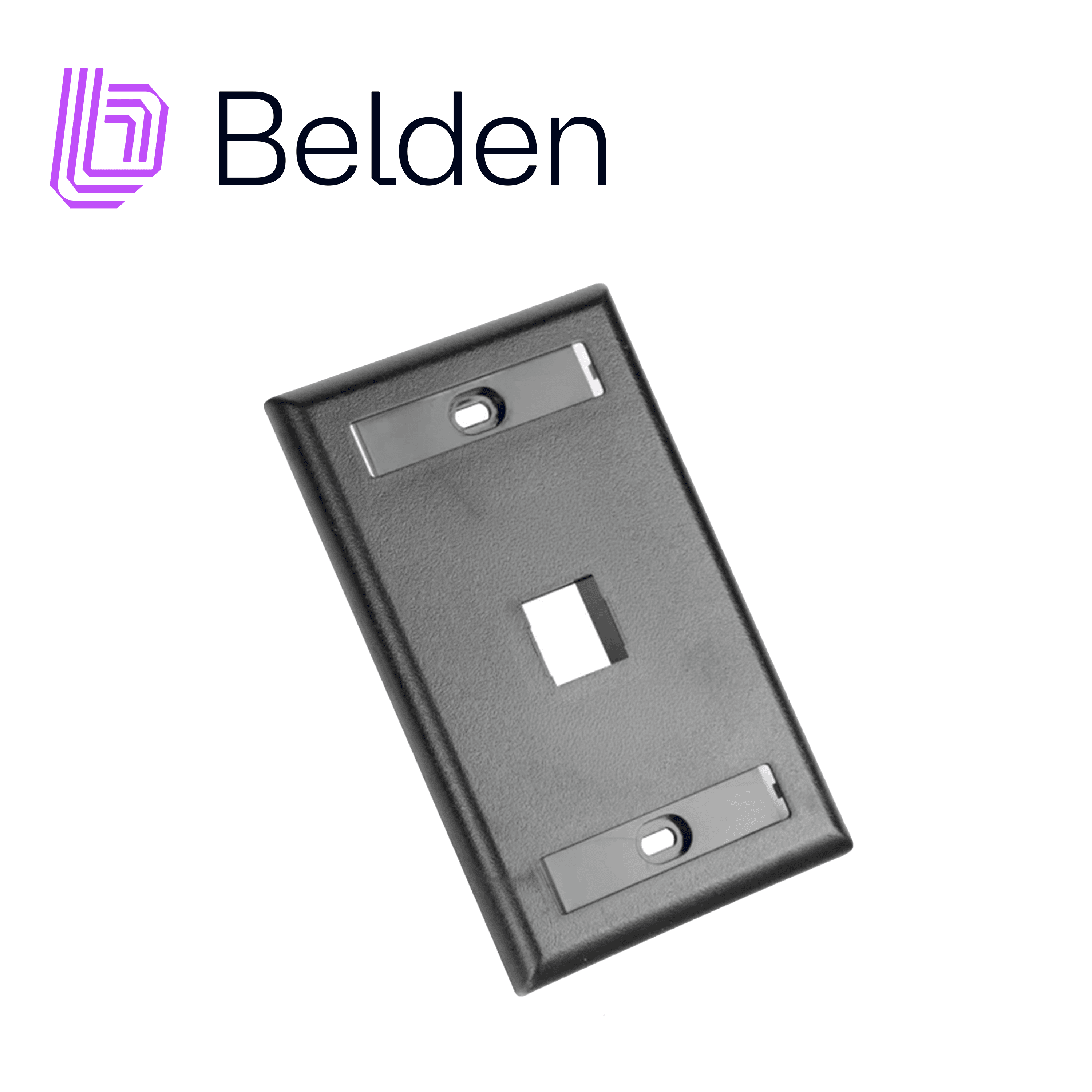 PLACA DE PARED (FACEPLATE) BELDEN AX104160 / INTERIOR / NEGRO /1 PUERTO / PIEZA
 - Miniatura 4