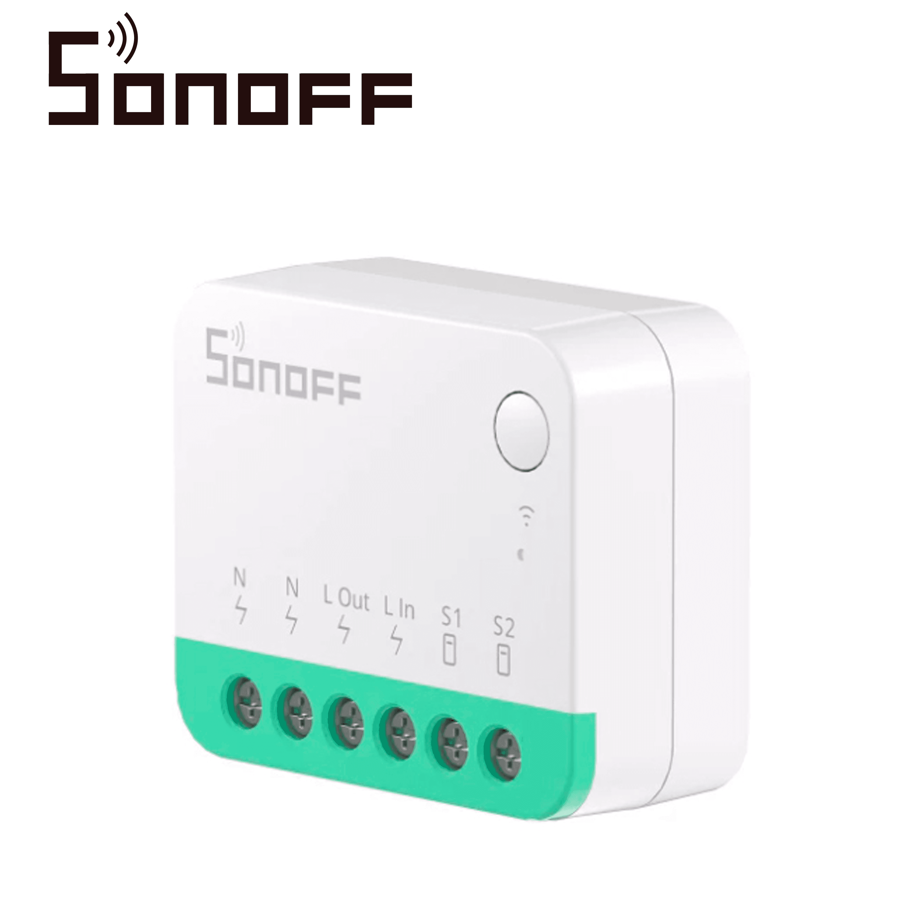 MINI INTERRUPTOR INWALL  ON/OFF SONOFF MINIR4M /  WIFI 2.4GHZ/ MATTER / CONTROLA  UN APAGADOR / SOLUCION DE SMART HOME / COMPATIBLE  CON GOOGLE HOME / ALEXA / APPLE HOME /CORRIENTE  MAXIMA  10 AMP - Miniatura 3