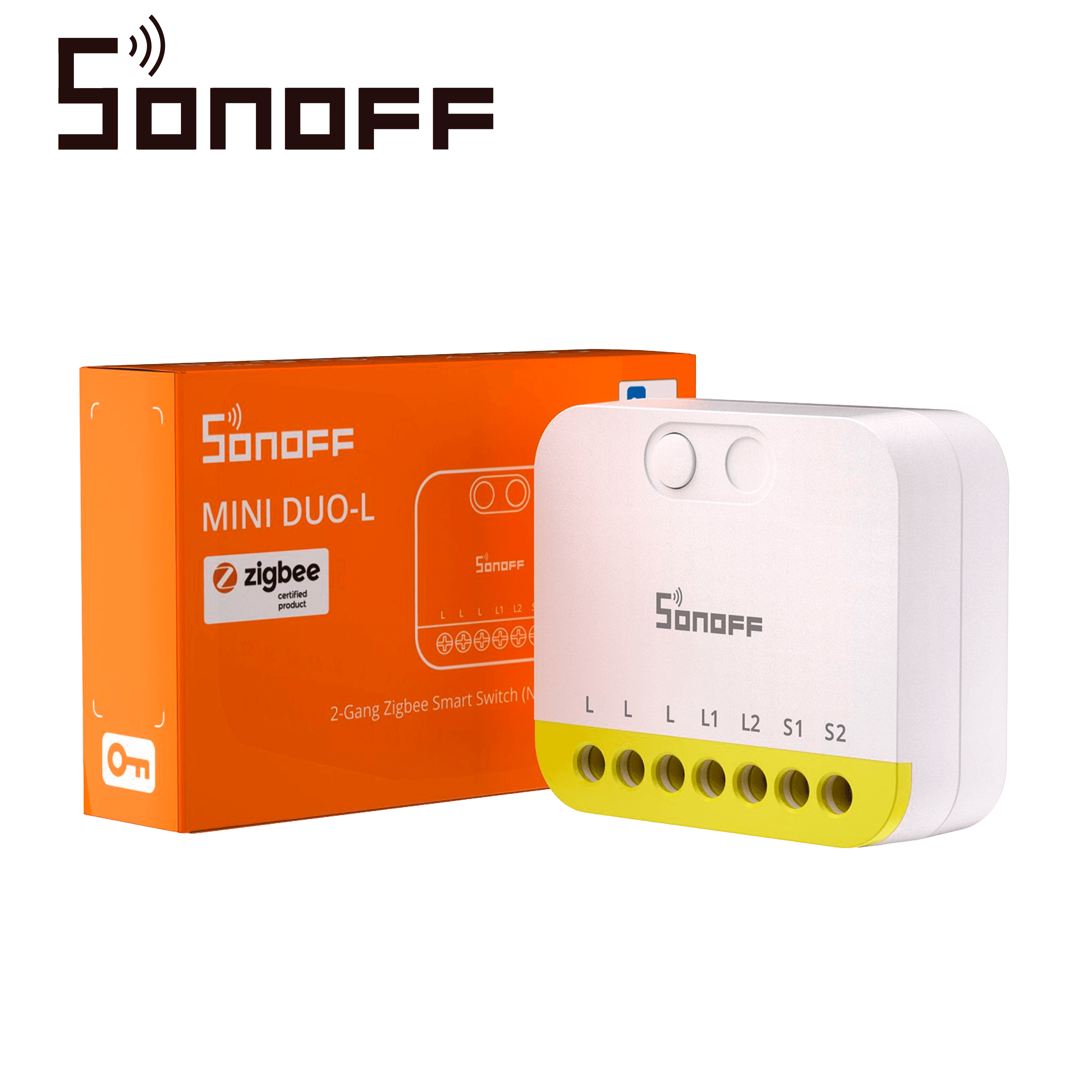 MINI INTERRUPTOR INALAMBRICO SONOFF MINI-ZB2GS-L / ZIGBEE 3.0 / CON 2 CANALES INDEPENDIENTES / NO NECESITA NEUTRO / CARGA  TOTAL DE 12 AMPERE / NECESITA HUB ZIGBEE - Miniatura 4