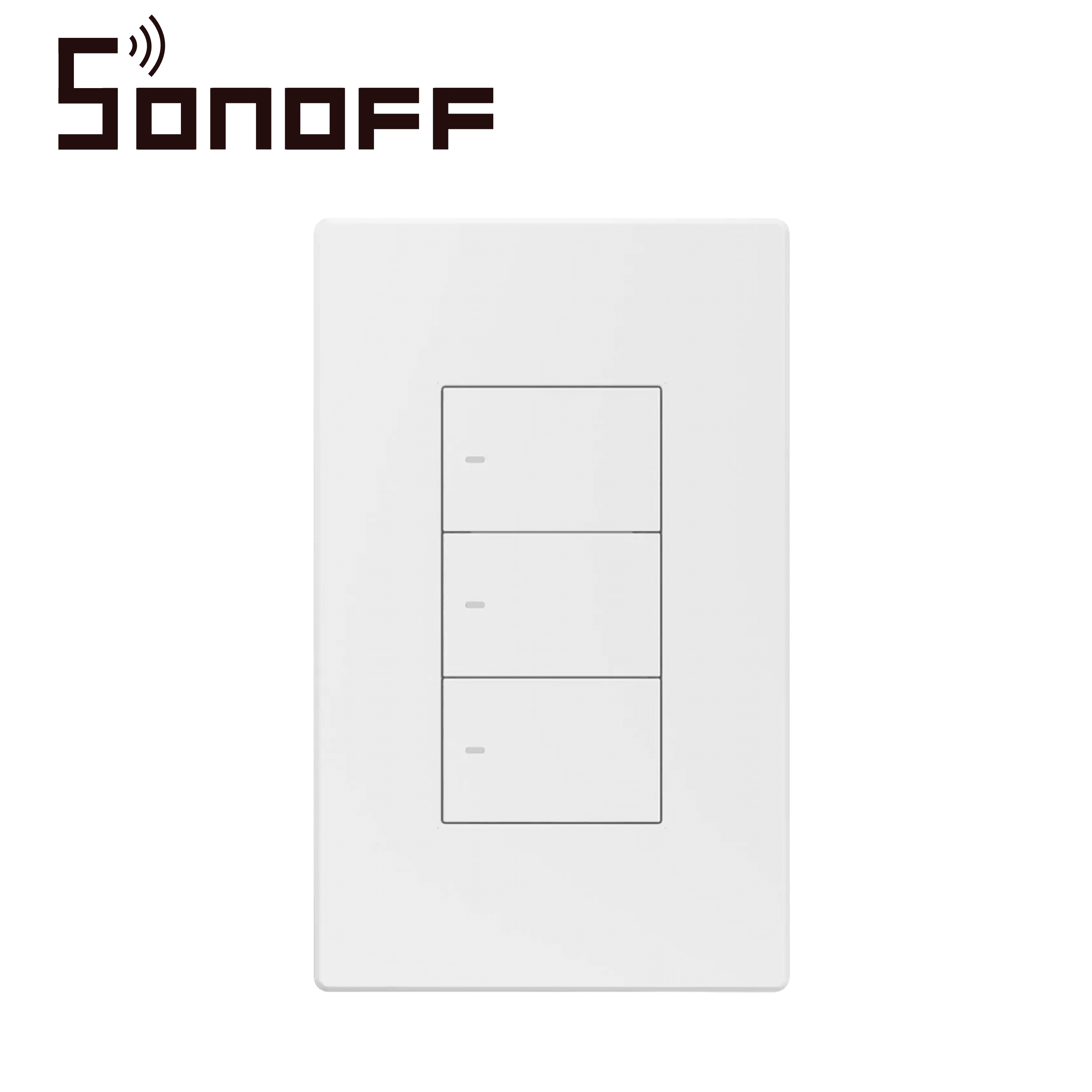 APAGADOR DE PARED TOUCH SONOFF M5-3C-120W / 3 CANALES ON/OFF/ MATTER/ WIFI 2.4GHZ / COMPATIBLE CON GOOGLE HOME / ALEXA/ APPLE HOME / SMARTTHINGS / HASTA 2 AMP POR  CANAL - Miniatura 3