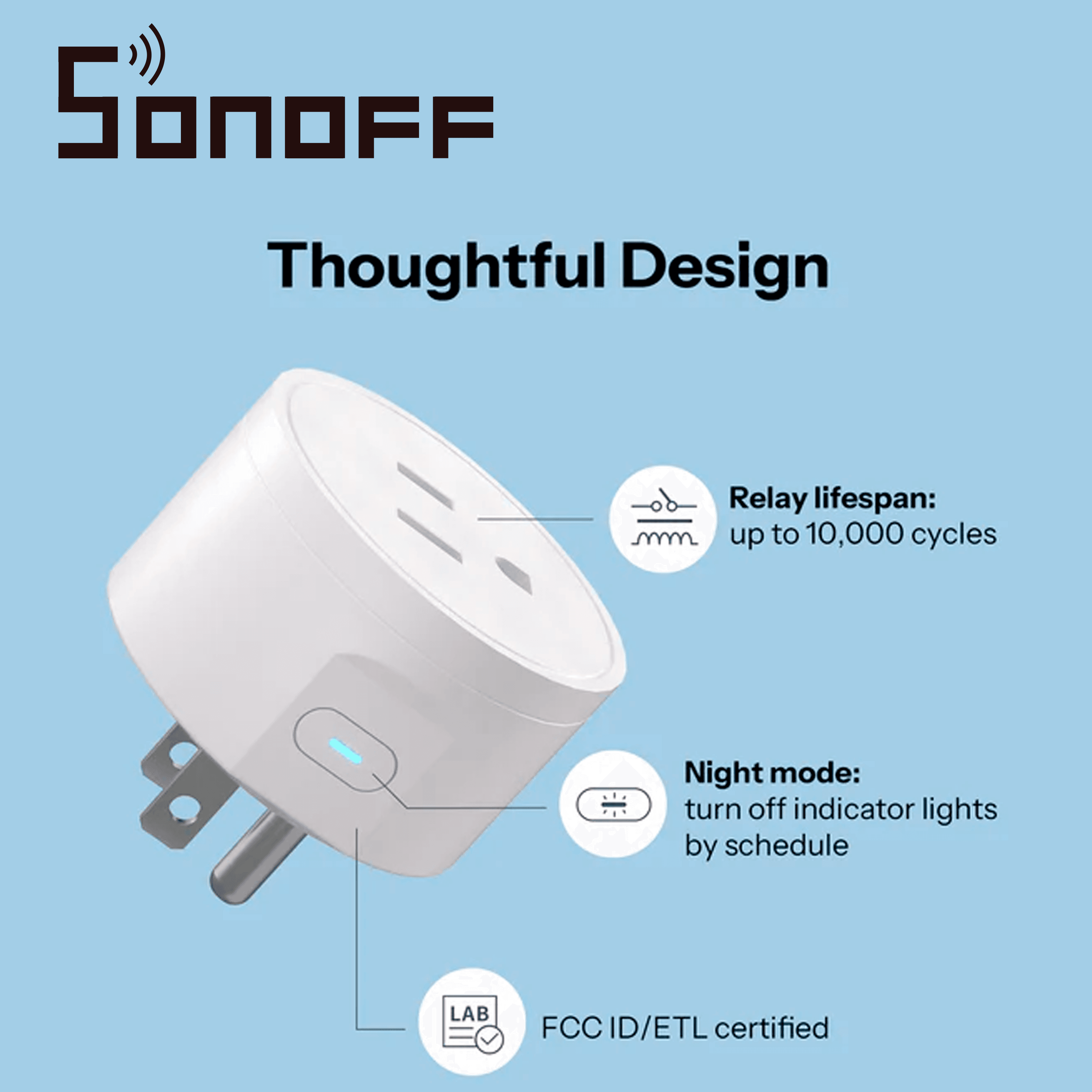 CONTACTO ON/OFF SONOFF S41STPB /PAQUETE DE 4 PIEZAS /MATTER/ WIFI/ SOLUCIONES SMART HOME / COMPATIBLE CON GOOGLE HOME/ ALEXA / APPLE HOME / HOME ASSISTANT - Miniatura 3