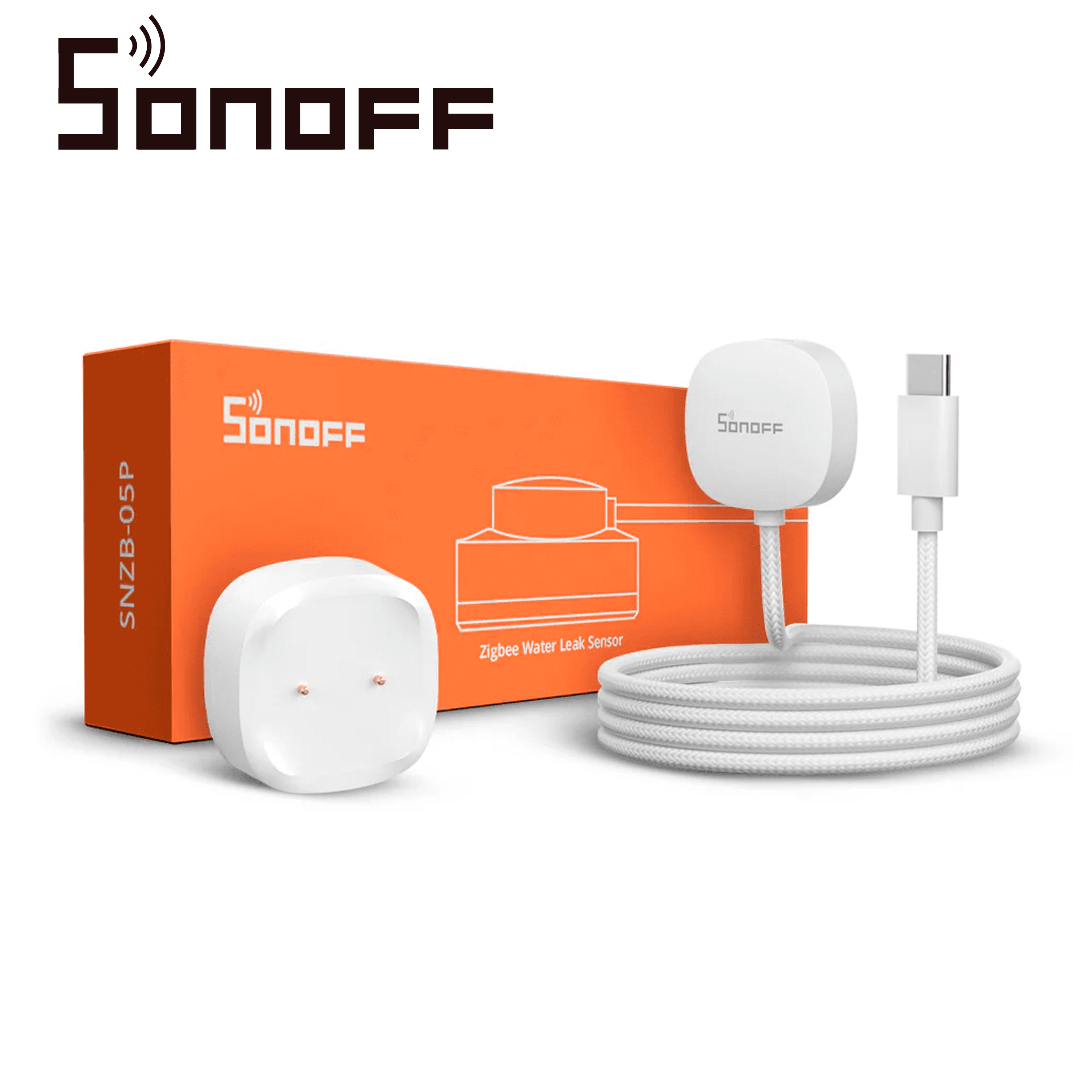 SENSOR DE FUGA DE AGUA SONOFFSNZB-05P / ZIGBEE3.0/ PARA SOLUCIONES DE SMART HOME / COMPATIBLE CON ALEXA / GOOGLE HOME / HOME ASSISTANT - Miniatura 4