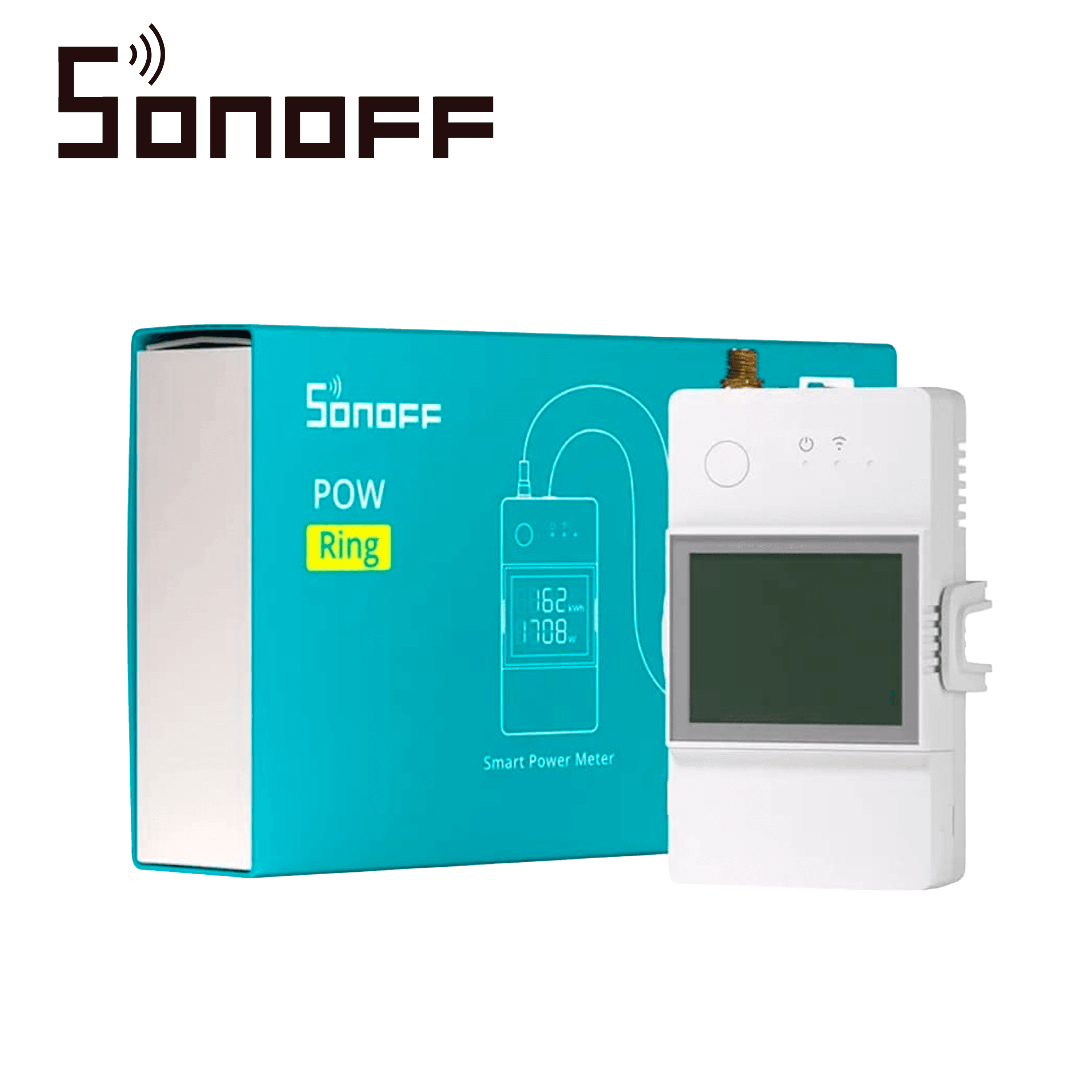 MEDIDOR DE ENERGIA SONOFF POWCT / PERMITE MEDIR CORRIENTES HASTA DE 100 AMP   SIN TOCAR CABLES ACTIVOS /  DISEÑO DE ABRAZADERA PARA  MEDIR LA ENERGIA / PERMITE MEDIR VOLTAJE / CORRIENTE / POTENCIA - Miniatura 4