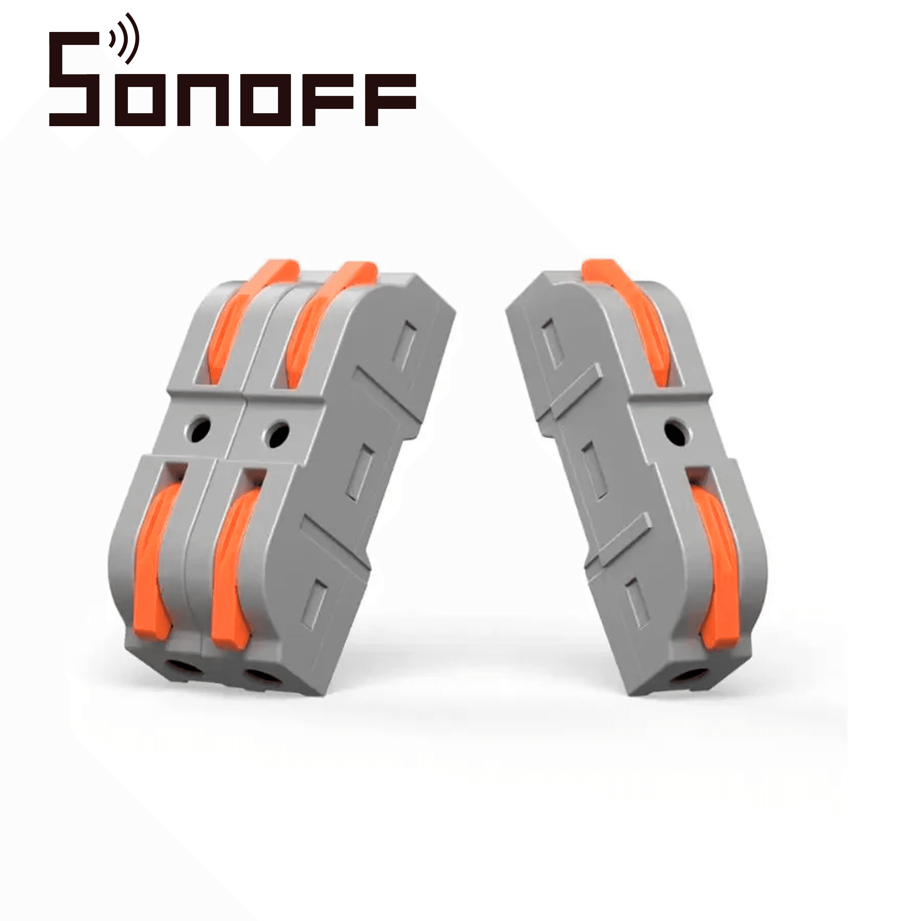 CONECTORES DE EMPALME  RAPIDO SONOFF D1-1 / JUEGO  DE  34 CONECTORES  RAPIDOS  / COMPATIBLE  CON  CABLES  AWG20-12 / FACIL Y RAPIDA  CONECCION / AGRUPABLES/ SOPORTA HASTA 32AMP - Miniatura 3