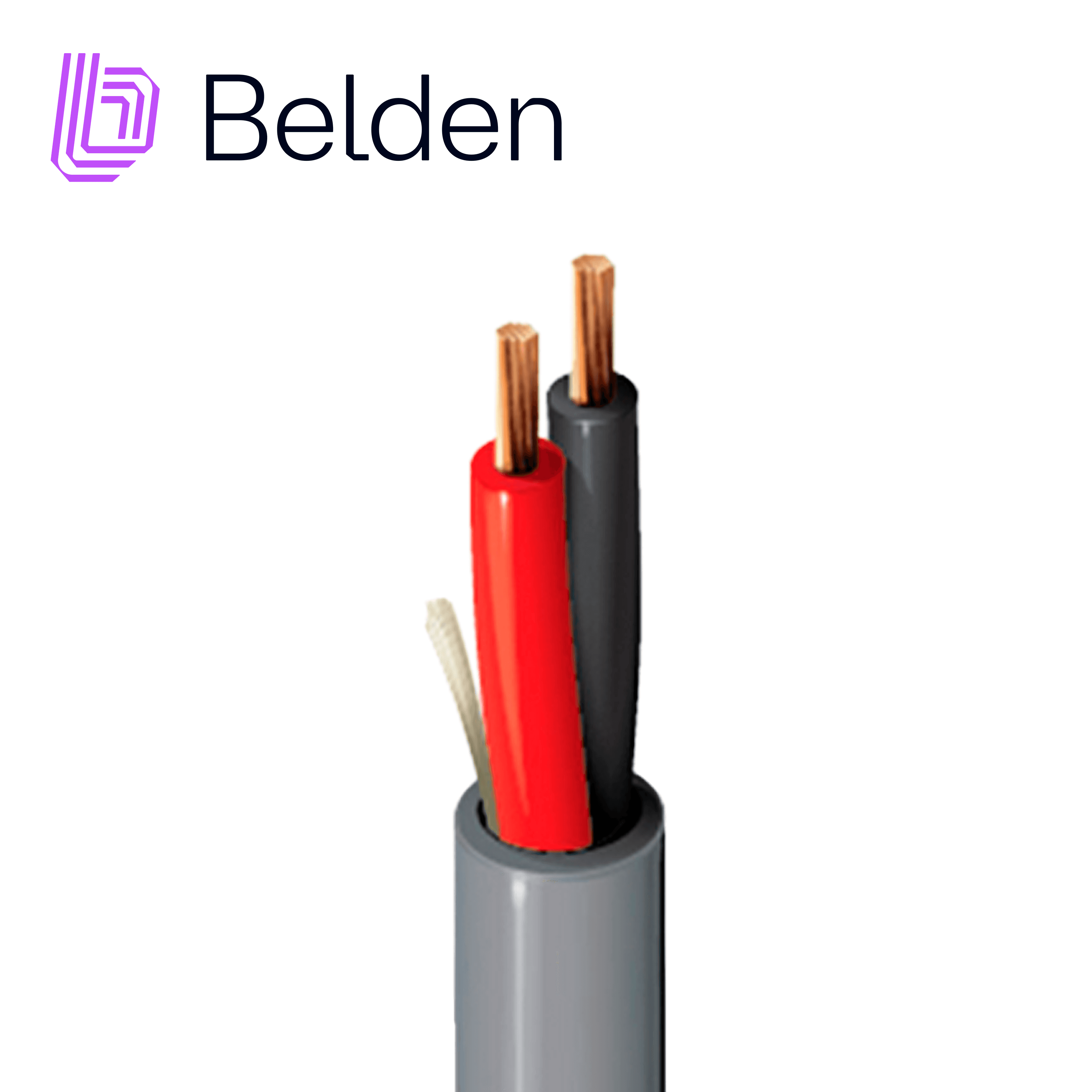 CABLE DE ALTAVOZ 1311A 0081000 / INTERIOR / GRIS / 2 CONDUCTORES / 12 AWG / MULTIFILAR / FORRO PVC / CMR / LIBRE DE OXIGENO / BOBINA / 1,000 PIES 305 METROS - Miniatura 2