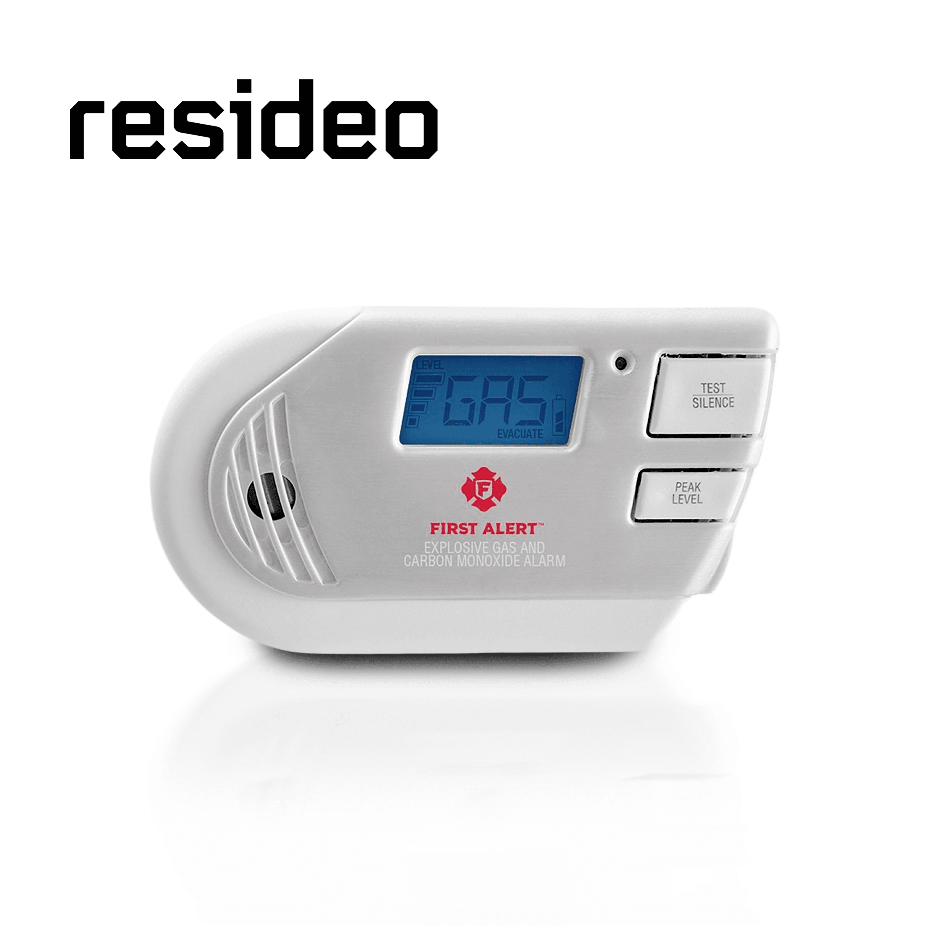 DETECTOR DE GAS EXPLOSIVO  RESIDEO BRK 1039760 / BLANCO / DETECCION DE GAS METANO GAS PROPANO Y MONOXIDO DE CARBONO / BATERIA REEMPLAZABLE / PANTALLA DIGITAL / 120 VCA / SIRENA INTEGRADA DE 85 DB - Miniatura 2