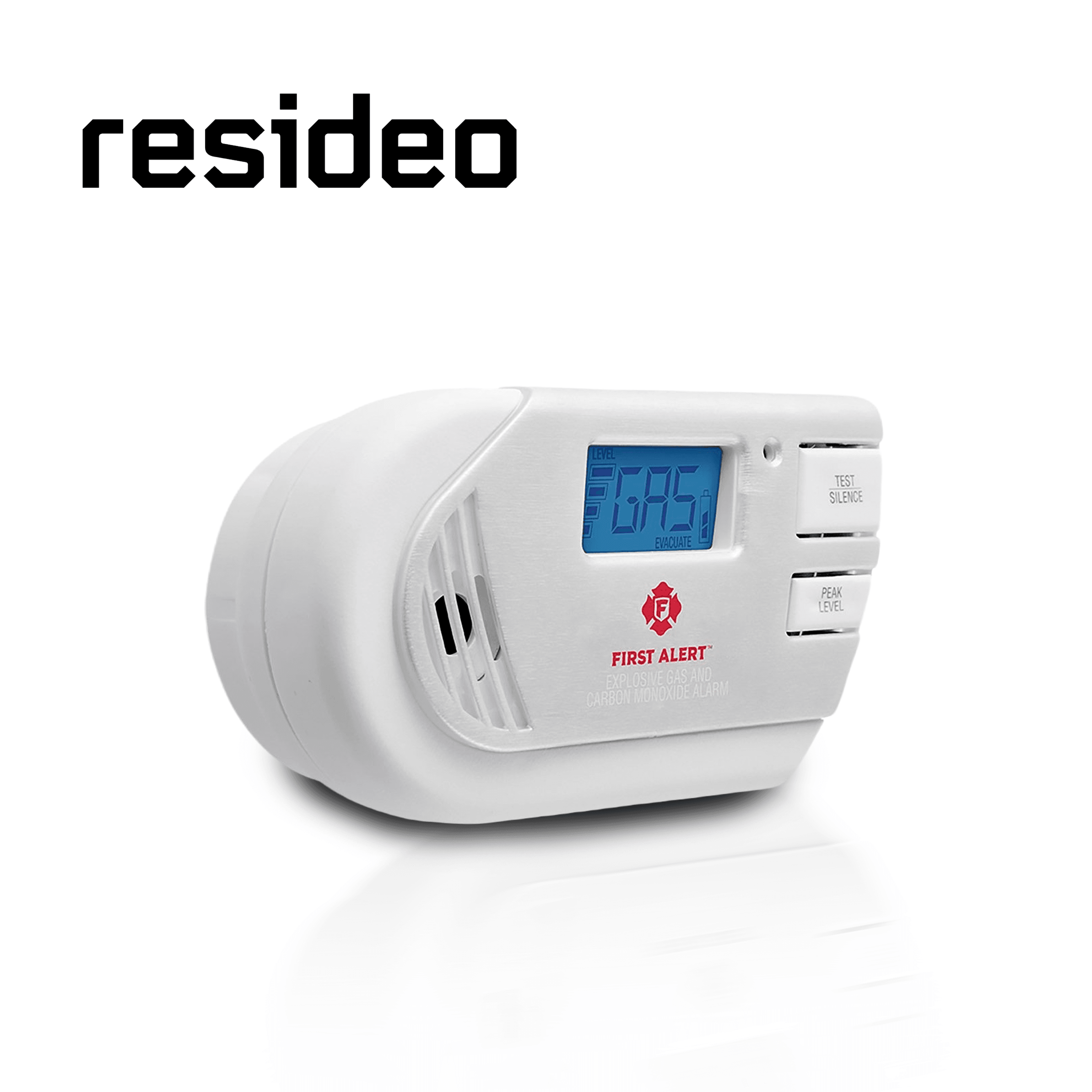 DETECTOR DE GAS EXPLOSIVO  RESIDEO BRK 1039760 / BLANCO / DETECCION DE GAS METANO GAS PROPANO Y MONOXIDO DE CARBONO / BATERIA REEMPLAZABLE / PANTALLA DIGITAL / 120 VCA / SIRENA INTEGRADA DE 85 DB - Miniatura 3