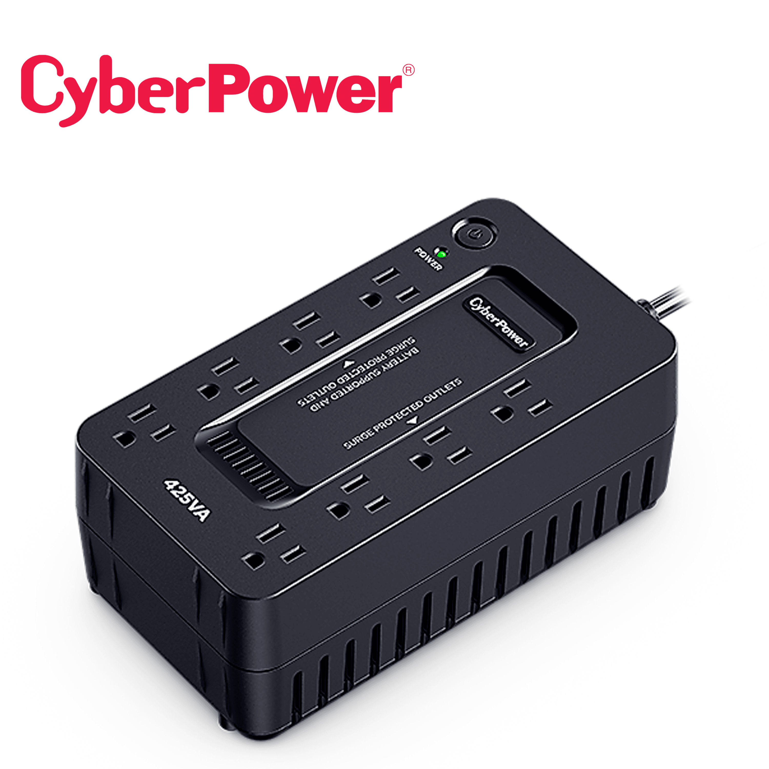 UPS CYBERPOWER ST425 425VA / 260W / STANDBY / SOFTWARE DE ADMINISTRACION POWERPANEL PERSONAL EDITION / TECNOLOGIA GREENPOWER UPS / GABINETE COMPACTO / 8 SALIDAS NEMA 5-15R / 4 CON RESPALDO DE BATERIA Y 4 CON SUPRESION / 890 JOULES / PUERTO USB - Miniatura 3