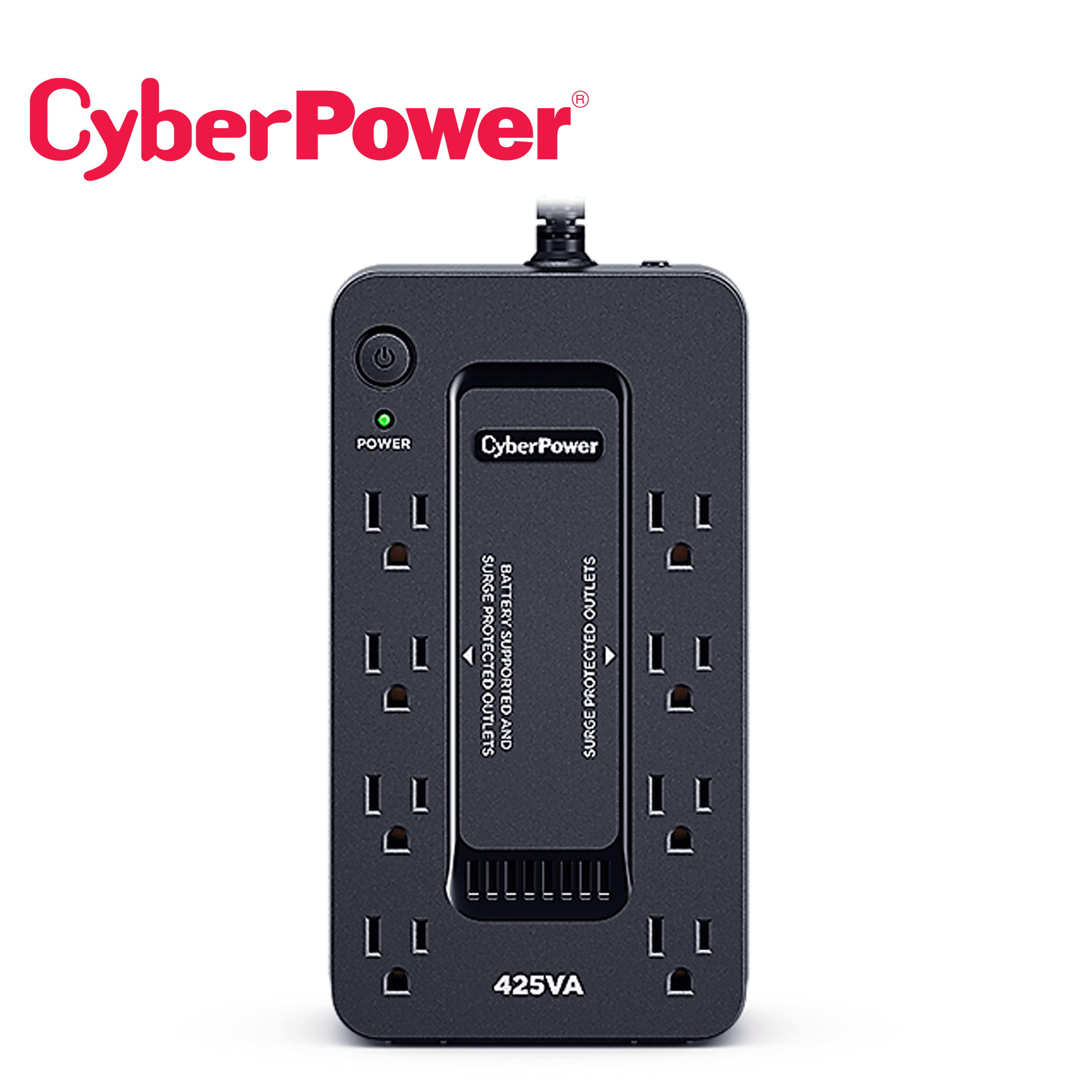 UPS CYBERPOWER ST425 425VA / 260W / STANDBY / SOFTWARE DE ADMINISTRACION POWERPANEL PERSONAL EDITION / TECNOLOGIA GREENPOWER UPS / GABINETE COMPACTO / 8 SALIDAS NEMA 5-15R / 4 CON RESPALDO DE BATERIA Y 4 CON SUPRESION / 890 JOULES / PUERTO USB - Miniatura 5