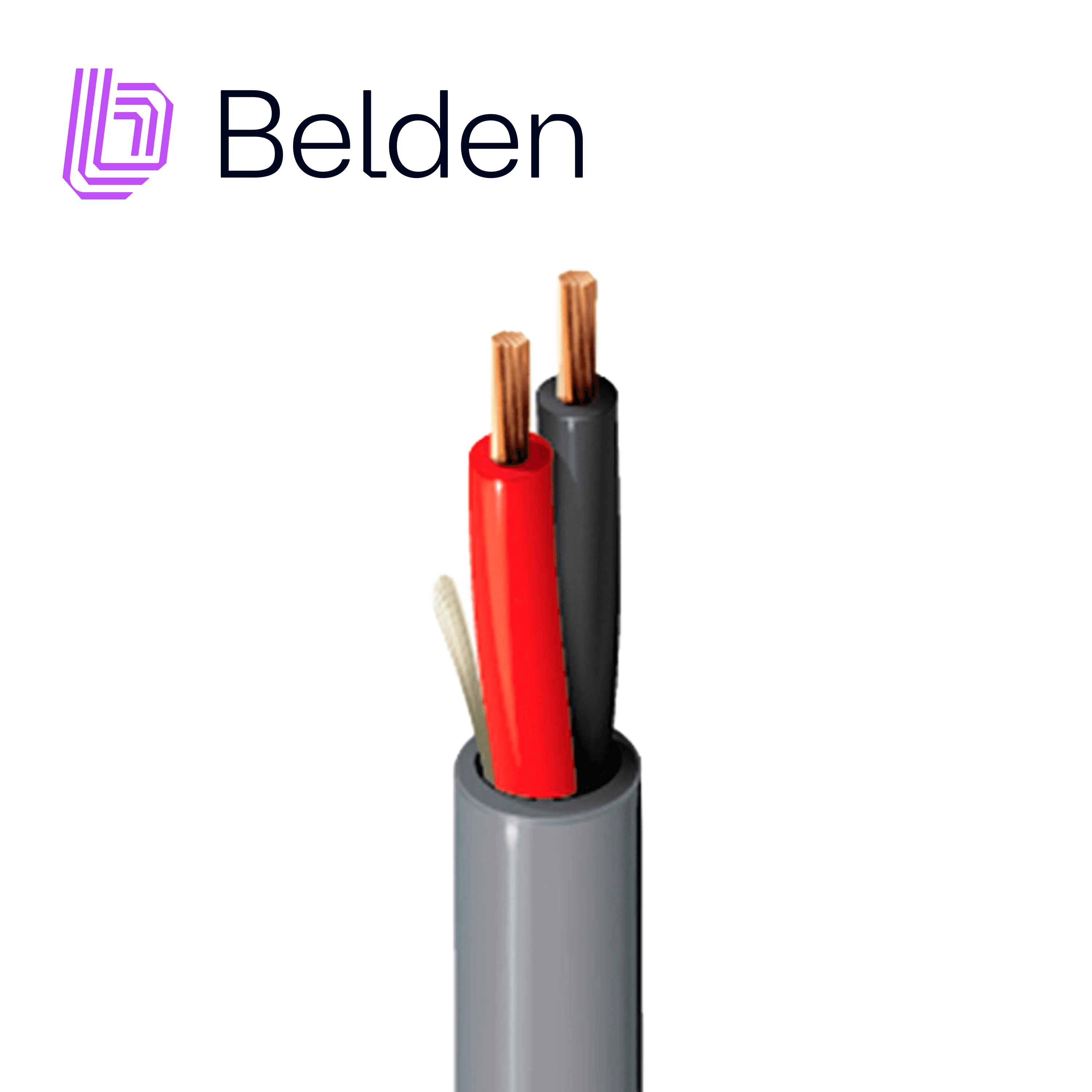 CABLE DE SEGURIDAD Y SONIDO BELDEN 5200UP 0081000 / INTERIOR / GRIS / 2 CONDUCTORES / 16 AWG / MULTIFILAR / FORRO PVC / ALTAMENTE FLEXIBLE / CMR / EN CAJA / 1,000 PIES 305 METROS - Miniatura 2