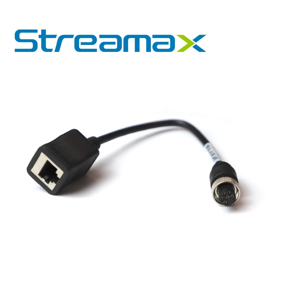 CABLE CONVERTIDOR STREAMAX MVA-AVRJ45 / CONECTOR DIN 6 PINES A RJ45 / PROGRAMACION VIA RED CONECTADO A LAN / COMPATIBLE CON MDVRS SERIE M1N 2.0 - Miniatura 3
