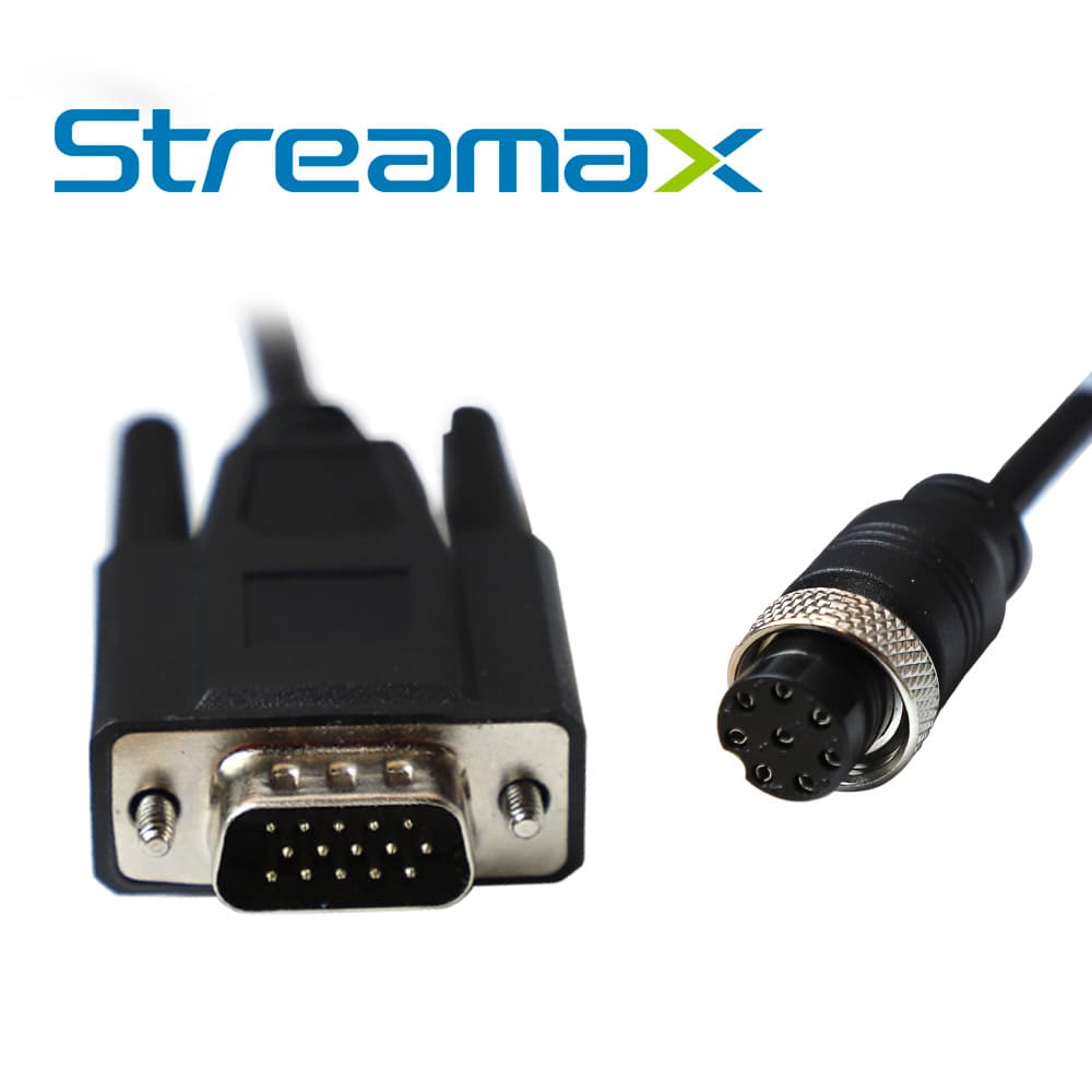 CABLE DE CONEXION MERIVA STREAMAX MA8-VHUB / HEMBRA 8PIN + MACHO VGA / 40CM / COMPATIBLE CON MDVR DE SERIE A8PRO - Miniatura 4
