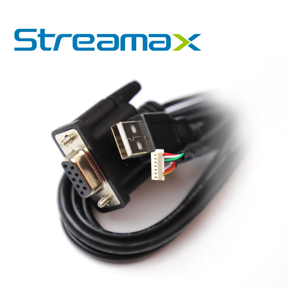 CABLE DE PRUEBA USB - CP5 MERIVA STREAMAX MUSBTC / USB-A MACHO + DB9 HEMBRA, TJC3-7P-P1.25 / 1M / COMPATIBLE CON DVRs MOVILES DE SERIA A8PRO - Miniatura 5