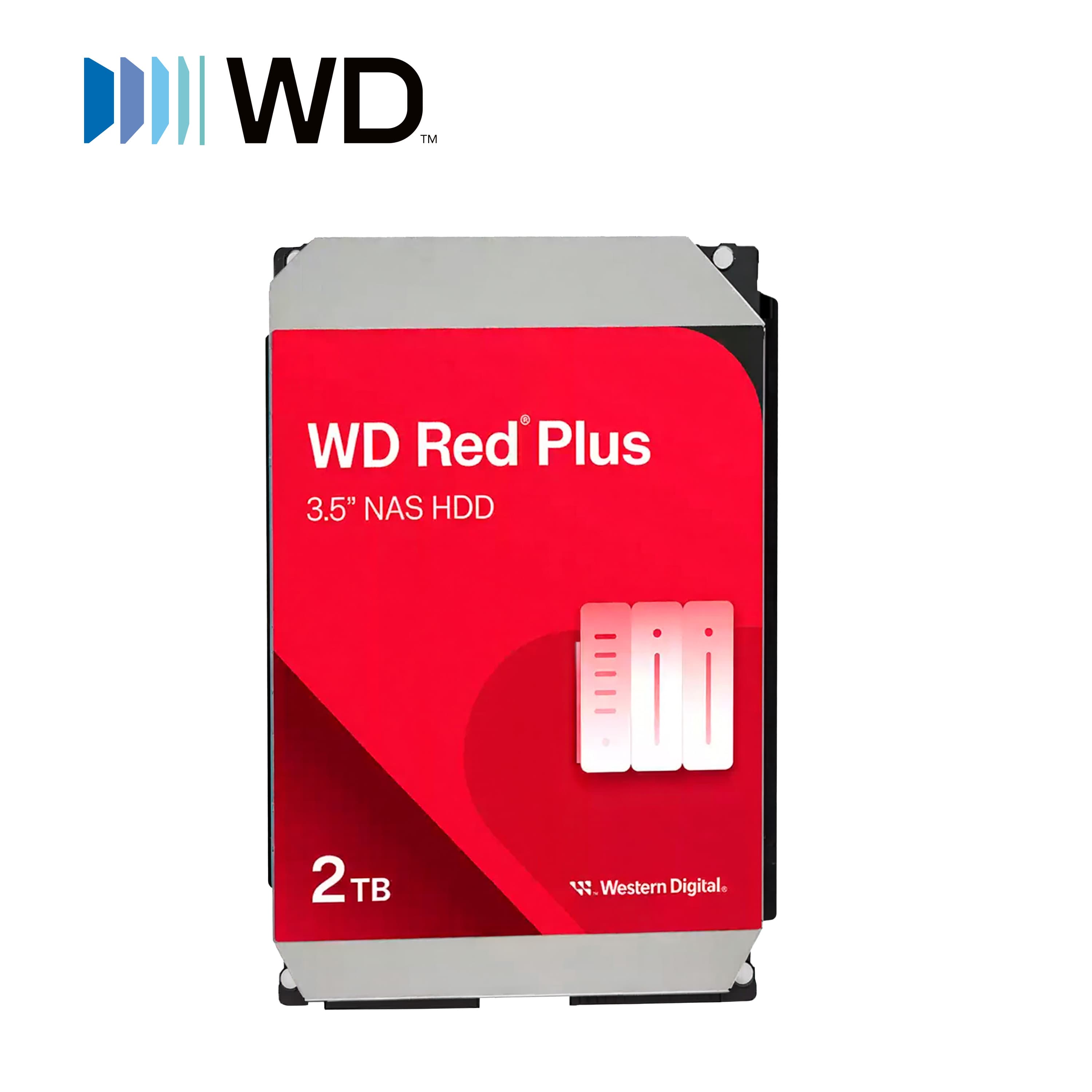 DD DISCO DURO WD20EFPX WD RED PLUS 3.5 SATA 2TB CACHE 64MB 5400RMP ESPECIAL PARA ALMACENAMIENTO Y NAS - Miniatura 5