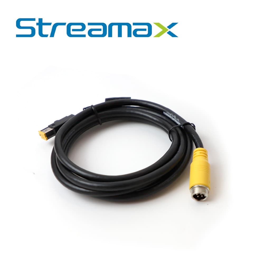 CABLE CONVERTIDOR DIN DE AVIACION STREAMAX M4PIN DJ-TRANSFER / 4 PINES / 0.18 METROS / COMPATIBLE CON CAMARAS AHD Y MDVR MA16MAX - Miniatura 3