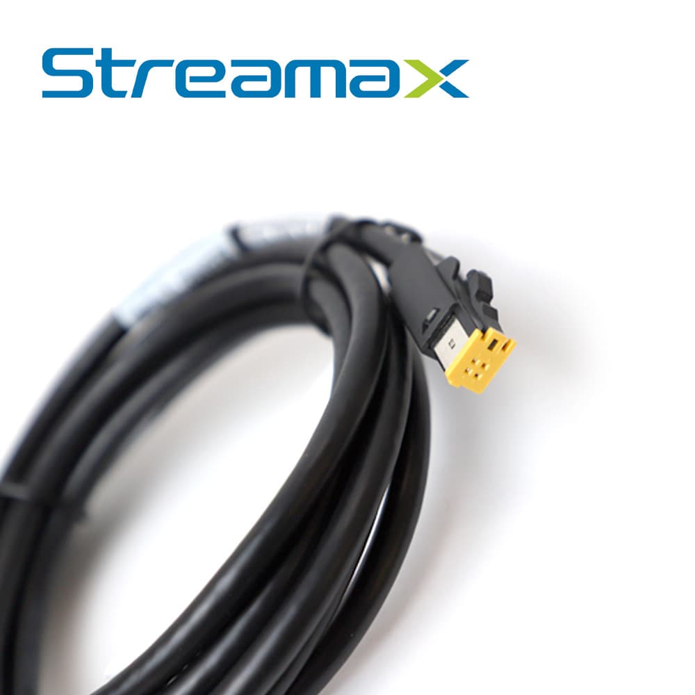 CABLE CONVERTIDOR DIN DE AVIACION STREAMAX M4PIN DJ-TRANSFER / 4 PINES / 0.18 METROS / COMPATIBLE CON CAMARAS AHD Y MDVR MA16MAX - Miniatura 5