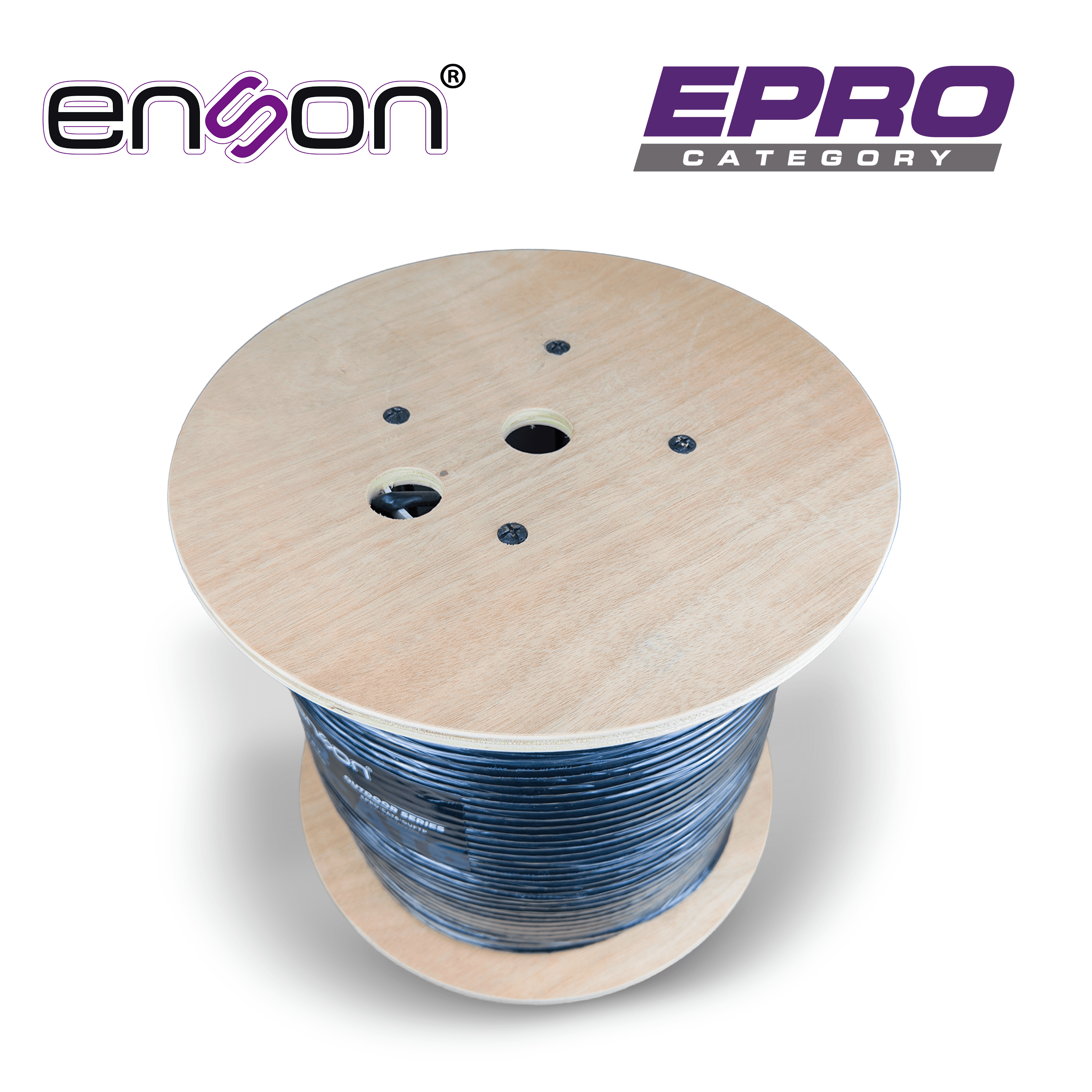 CABLE FTP CAT6 ENSON EPRO-CAT6-OUFTP FORRO PE BLINDADO 4 PARES CALIBRE 23 AWG 100% COBRE USO EXTERIOR BOBINA 1000 PIES 305 METROS - Miniatura 6