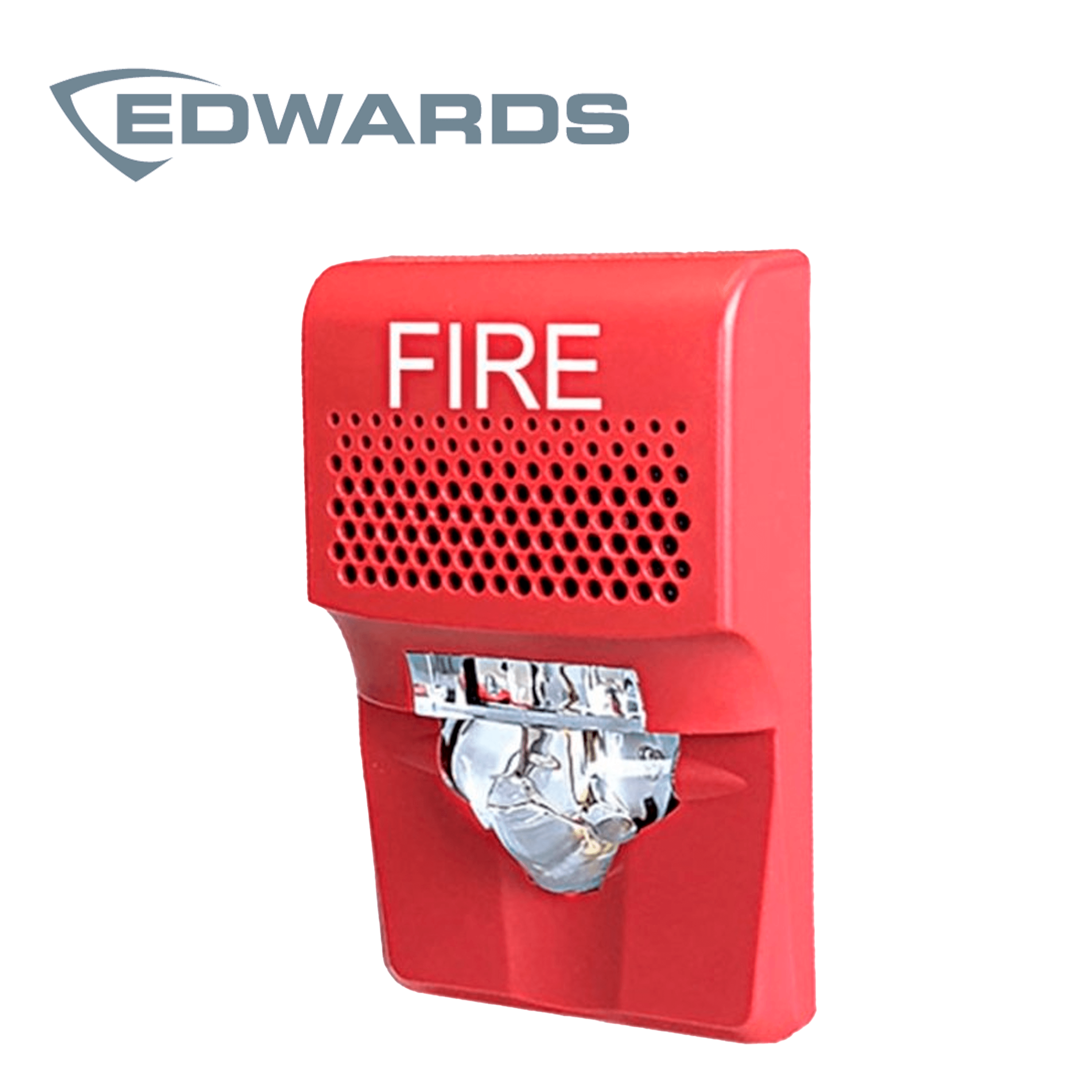 SIRENA ESTROBO DE PARED EDWARDS G1AVRF / COLOR ROJO / EMISION DE LUZ 15-75 CD - Miniatura 2