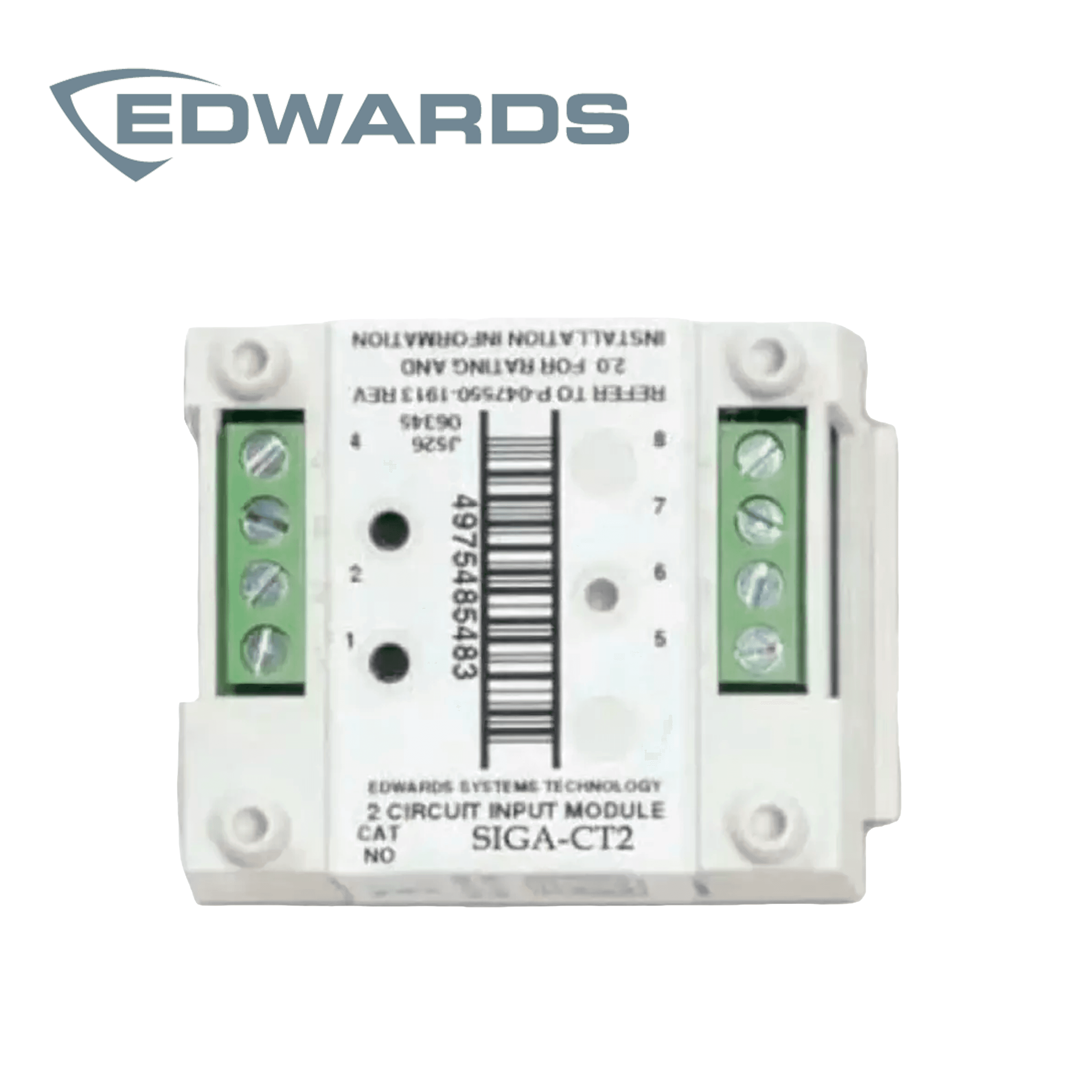 MODULO SUPERVICION DE ENTRADA DOBLE EDWARDS SIGA-CT2 / PARA DISPOSITIVOS DE CONTACTO NORMALMENTE ABIERTO - Miniatura 2