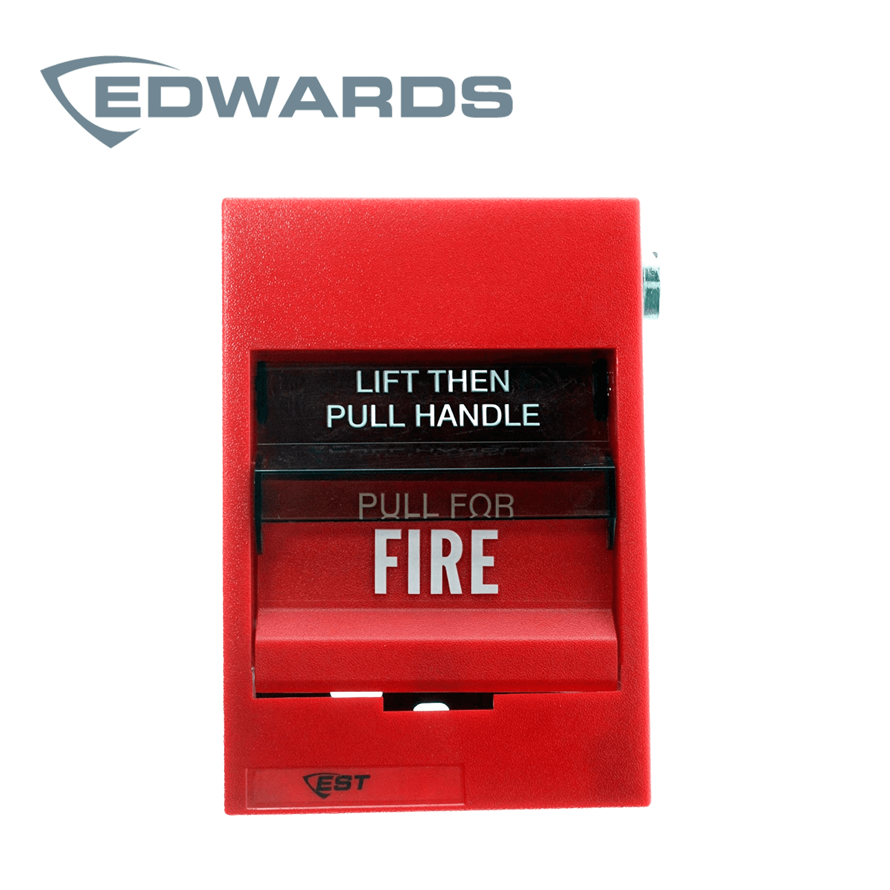 ESTACION MANUAL DE DOBLE ACCION EDWARDS SIGA-278 / COLOR ROJO /  / PALANCA DE TIRO POSITIVO PARA ACTIVACIÓN RAPIDA - Miniatura 2