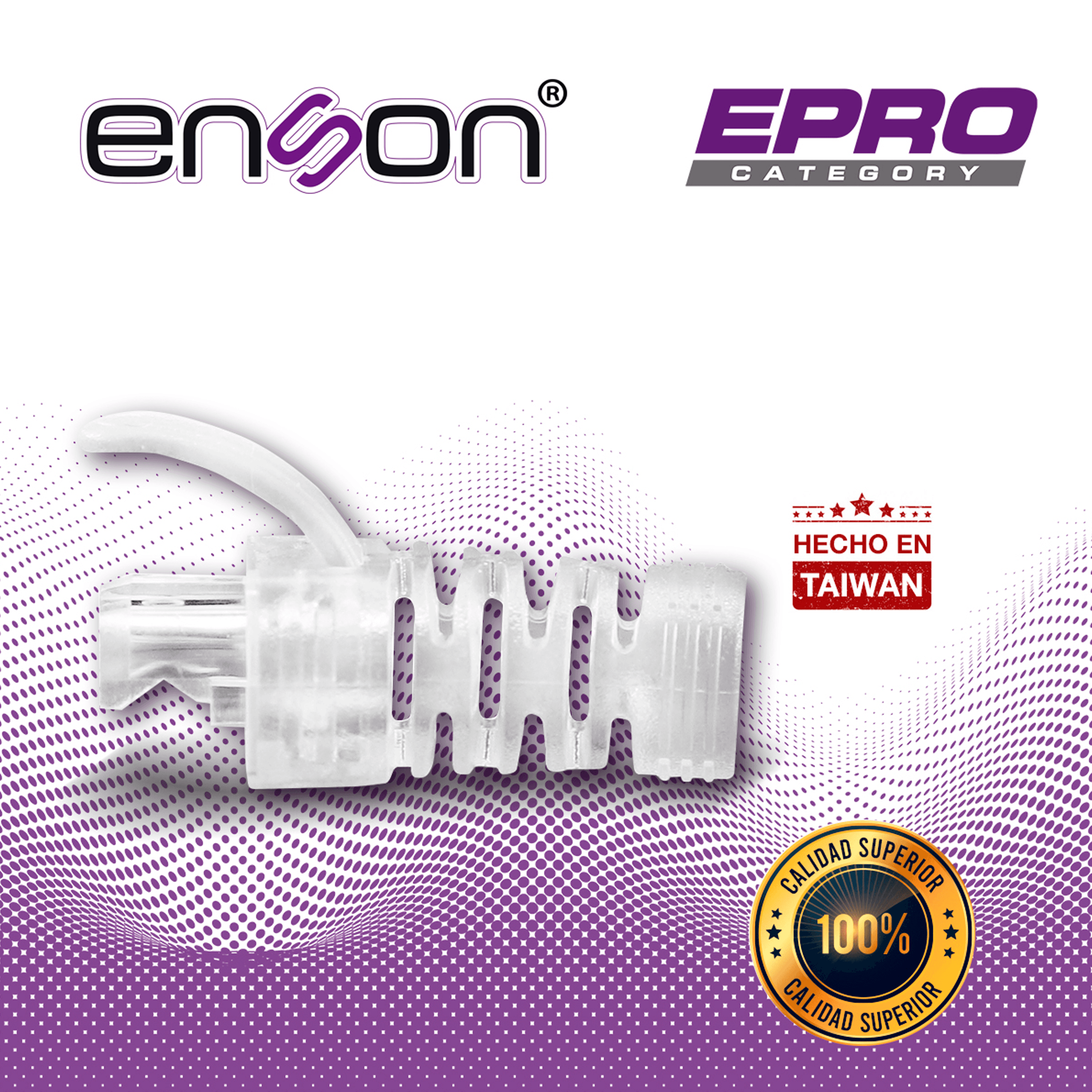BOTA PARA CABLE UTP ENSON EPRO-BOOT6-CL TRANSPARENTE IDEAL PARA PROTEGER Y DAR MEJOR ACABADO AL TERMINADO DEL CABLEADO. COMPATIBLE EXCLUSIVAMENTE CON CONECTORES RJ45 CAT5E ENSON 
EPRO-PLUG6-50 - Miniatura 2