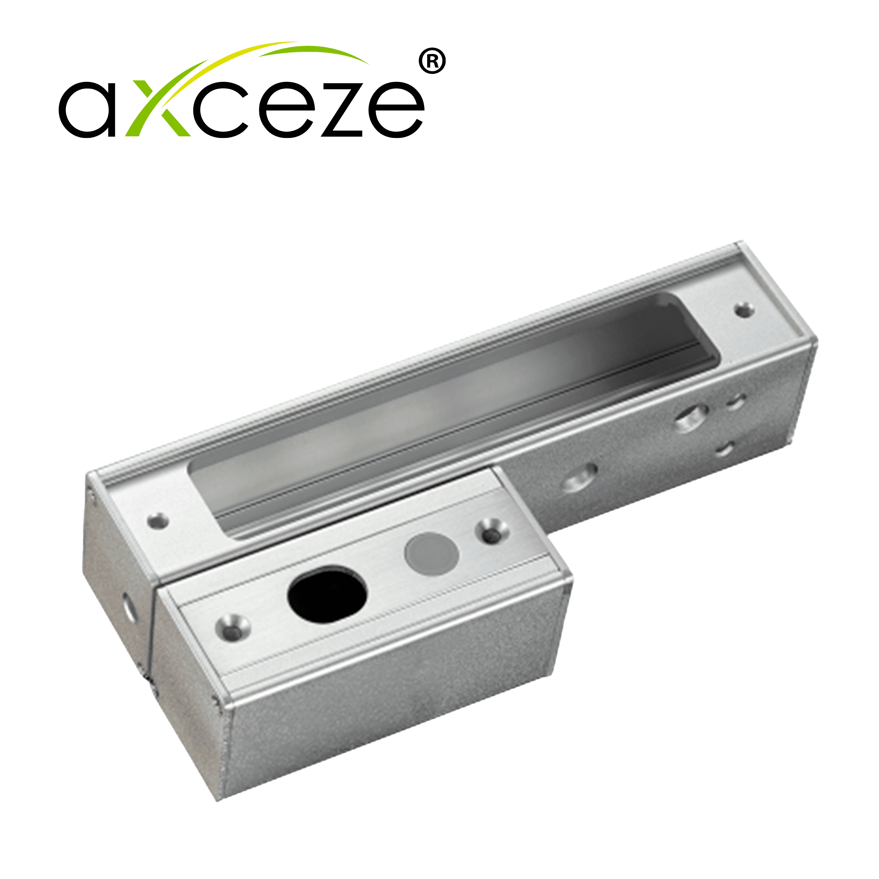 BRACKET DE MONTAJE  AXCEZE  AX-E500-B  COMPATIBLE  CON  CERRADURA  PISTON  AX-E700LST/ PERMITE  MONTAJE EN PUERTAS DE MADERA O METAL/ SE PUEDE ATORNILLAR A  LA  PUERTA  O  MARCO - Miniatura 2