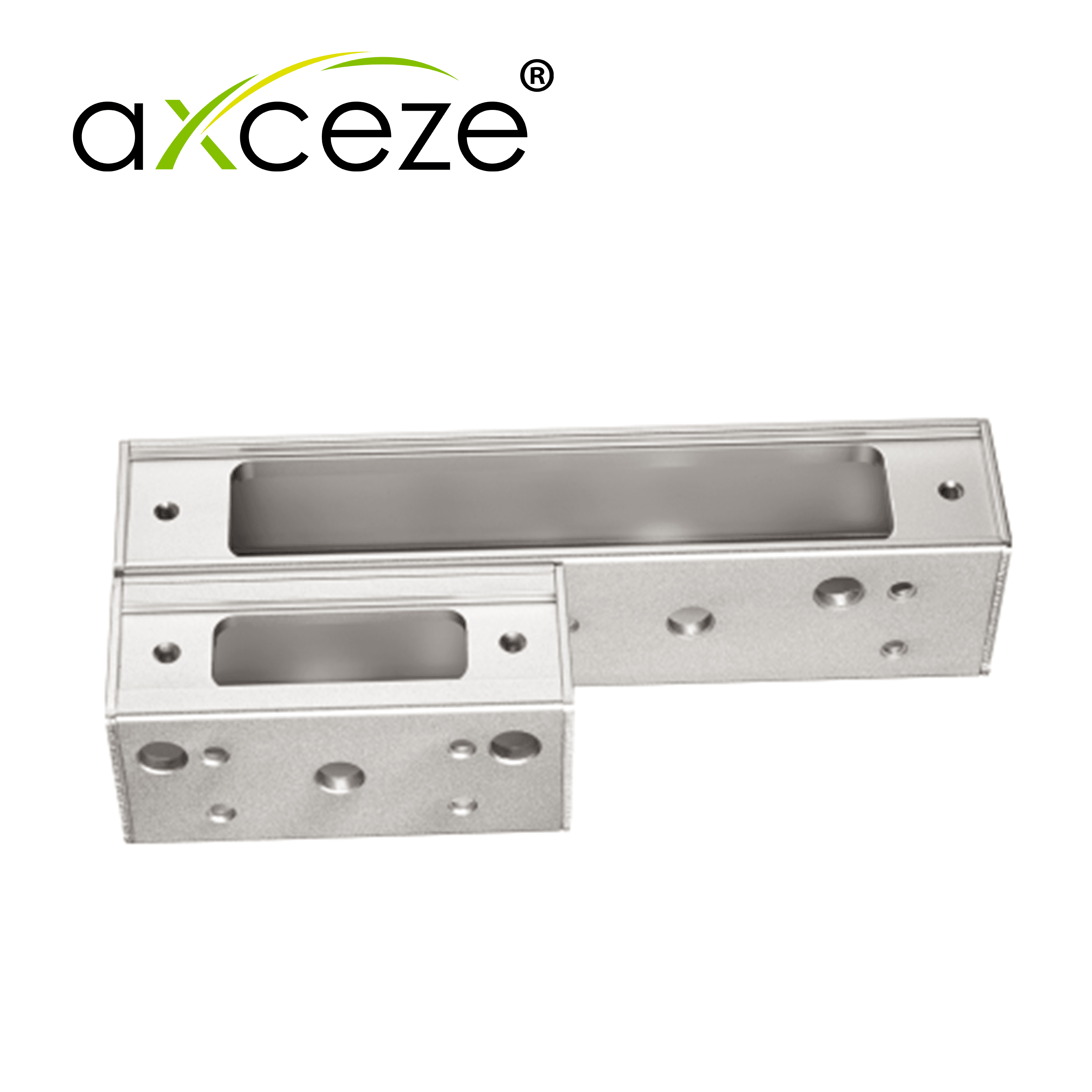BRACKET DE MONTAJE  AXCEZE  AX-E500-B  COMPATIBLE  CON  CERRADURA  PISTON  AX-E700LST/ PERMITE  MONTAJE EN PUERTAS DE MADERA O METAL/ SE PUEDE ATORNILLAR A  LA  PUERTA  O  MARCO - Miniatura 3