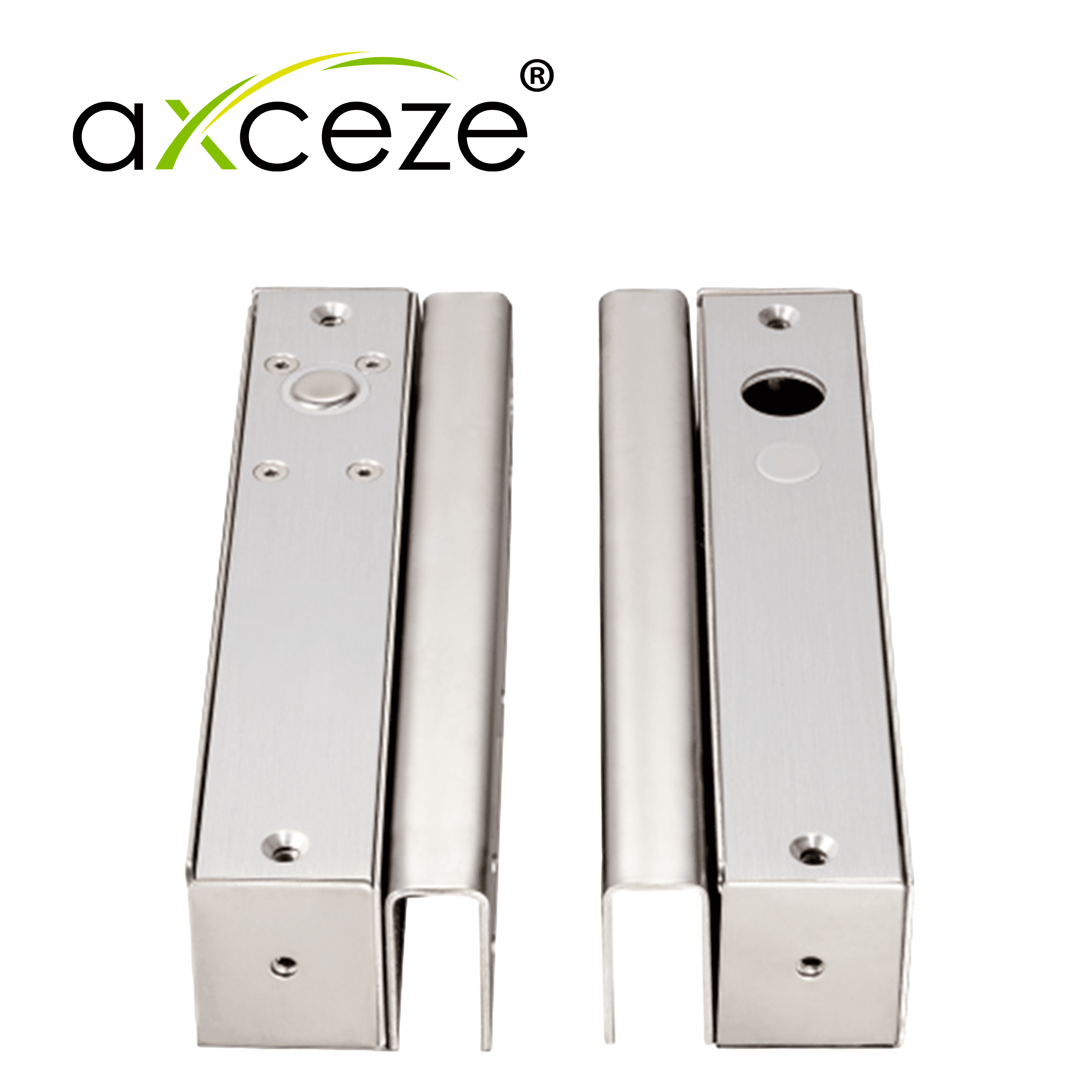 BRACKET DE MONTAJE  AXCEZE AX-E700-U COMPATIBLE CON CERRADURA PISTON AX-E700LST / PERMITE MONTAJE EN PUERTAS DE CRISTAL SIN MARCO/ SISTEMA DE  FIJACION POR  PRESION - Miniatura 3