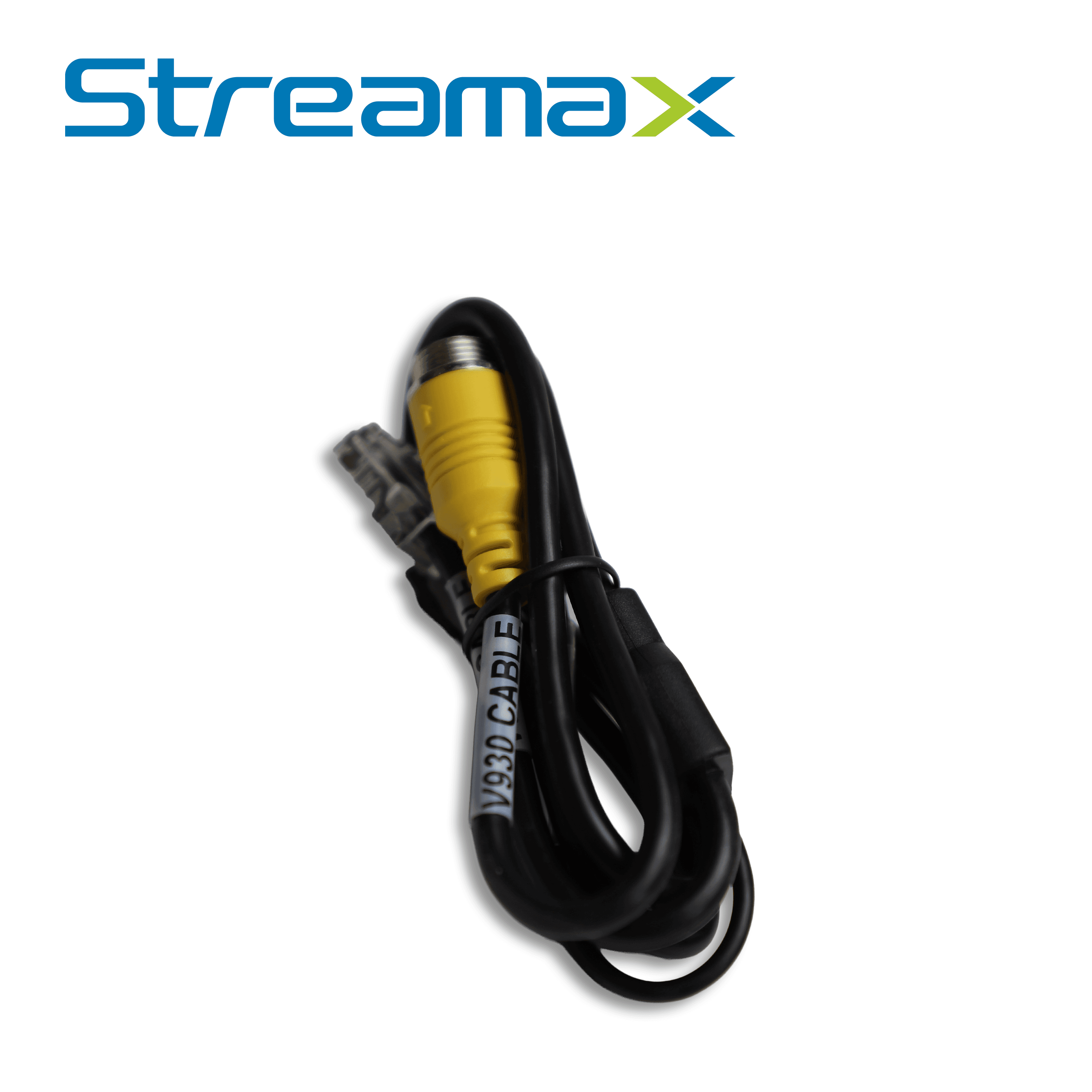 CABLE DIN DE AVIACION STREAMAX V930 CABLE / 6 PINES / 0.8 METROS / CONECTOR MACHO 6 PINES / EXTREMO CONECTOR MACHO RJ45 + CONECTOR HEMBRA CC / COMPATIBLE CON MV930 - Miniatura 2