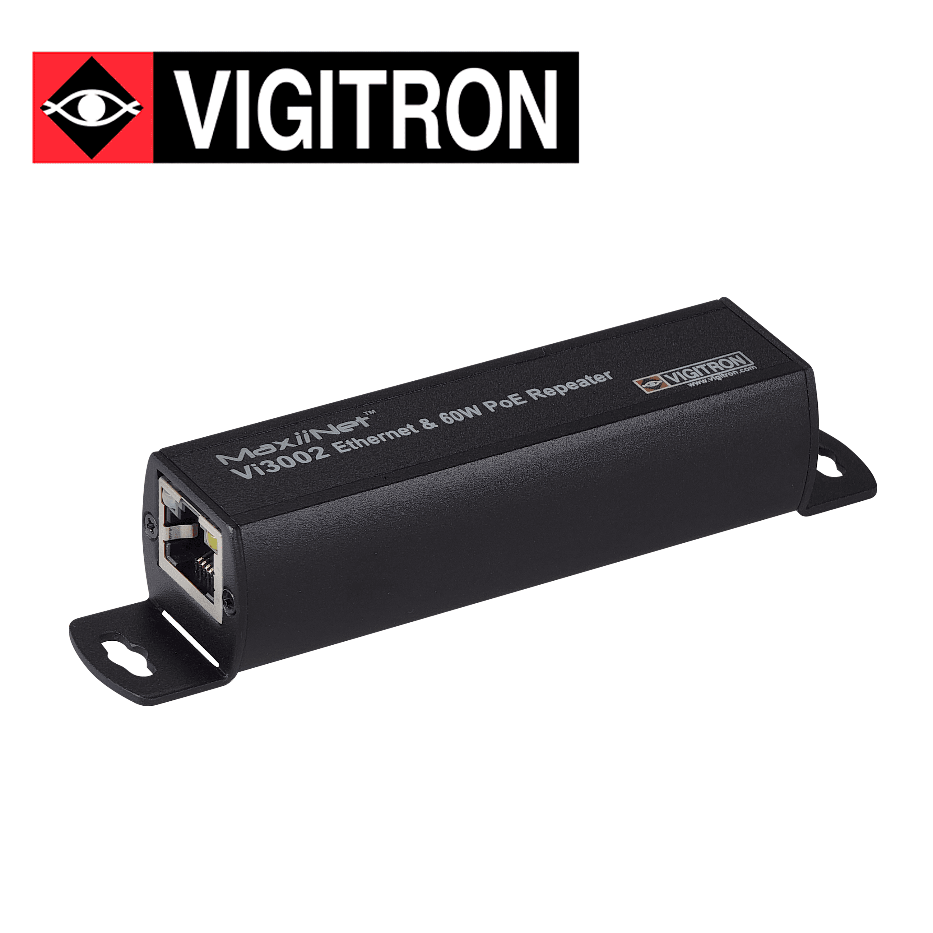 REPETIDOR POE VIGITRON  VI3002 / 10M /100M EXTIENDE SEÑAL POE DE 60W HASTA 200 METROS / POE AF/AT/BT - Miniatura 4