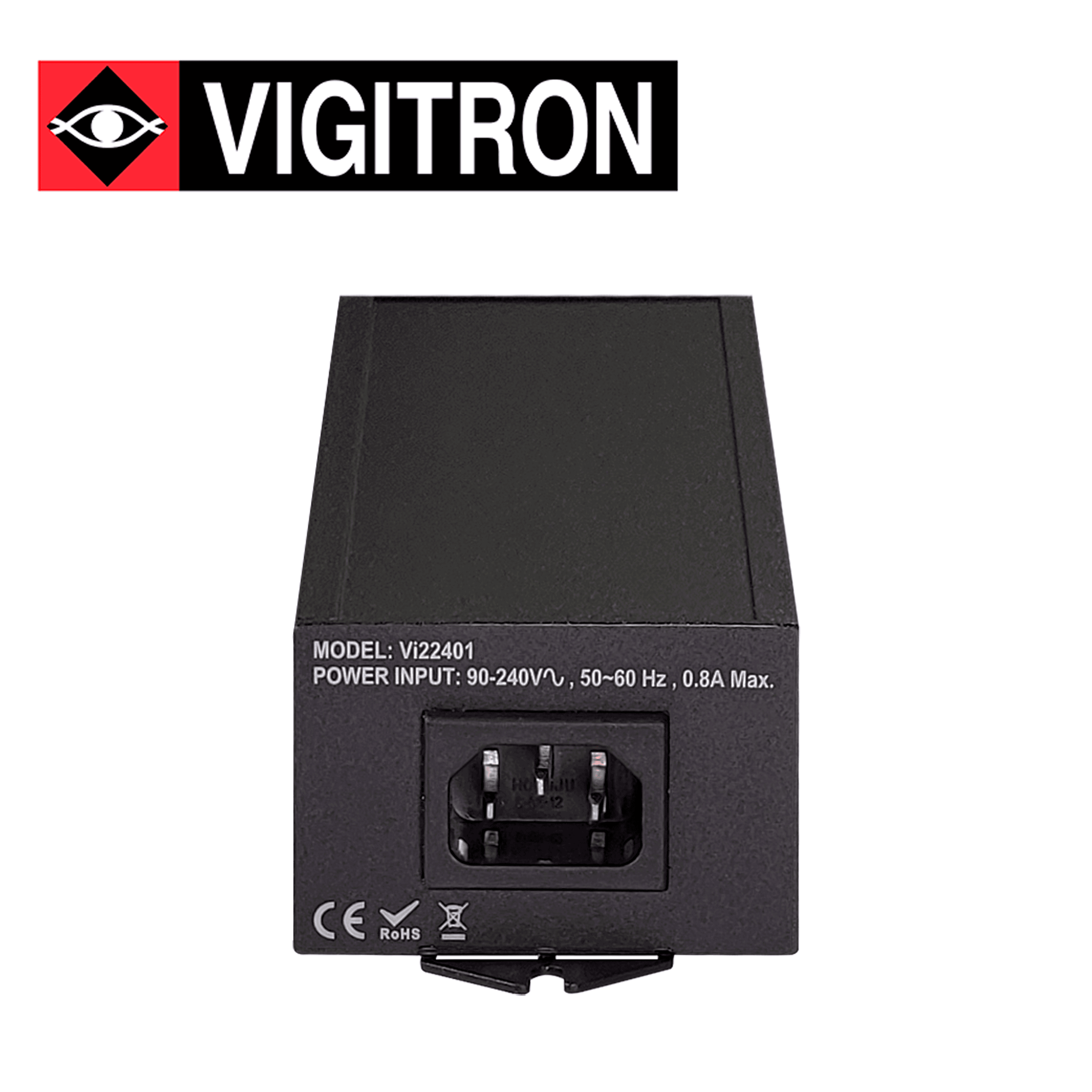 INYECTOR POE VIGITRON  VI22401U  / COMPATIBLE POE AF/AT/BT / FUENTE ALIMENTACION ACTIVA INTEGRADA 60W / 10M/100M/1000M - Miniatura 2