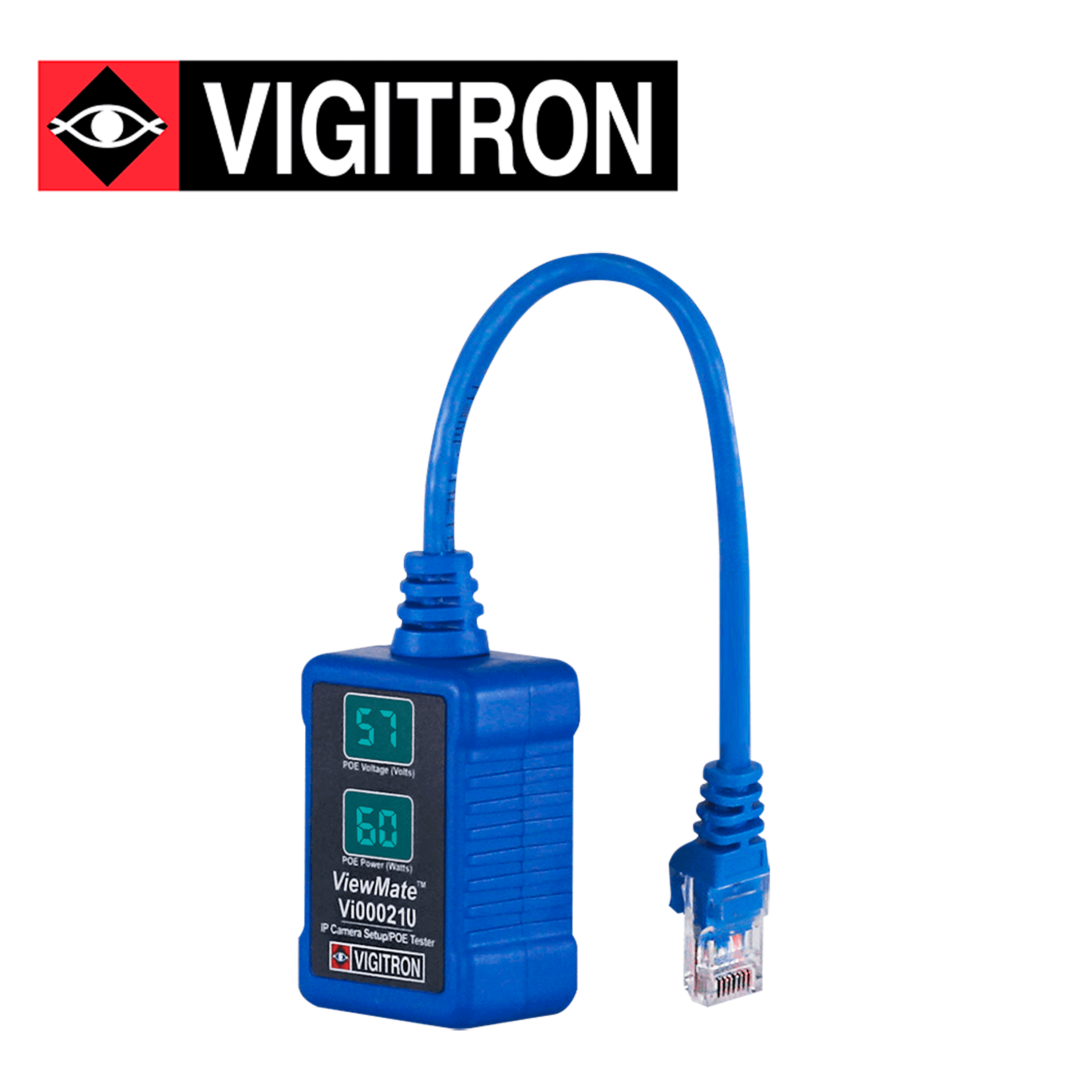 TESTER POE AF/AT/BT VIGITRON VI00021U / DISPLAY LED VOLTAJE 2 DIGITOS / DISPLAY LED POE 2 DIGITOS / COMPATIBLE POE HASTA 90W - Miniatura 2