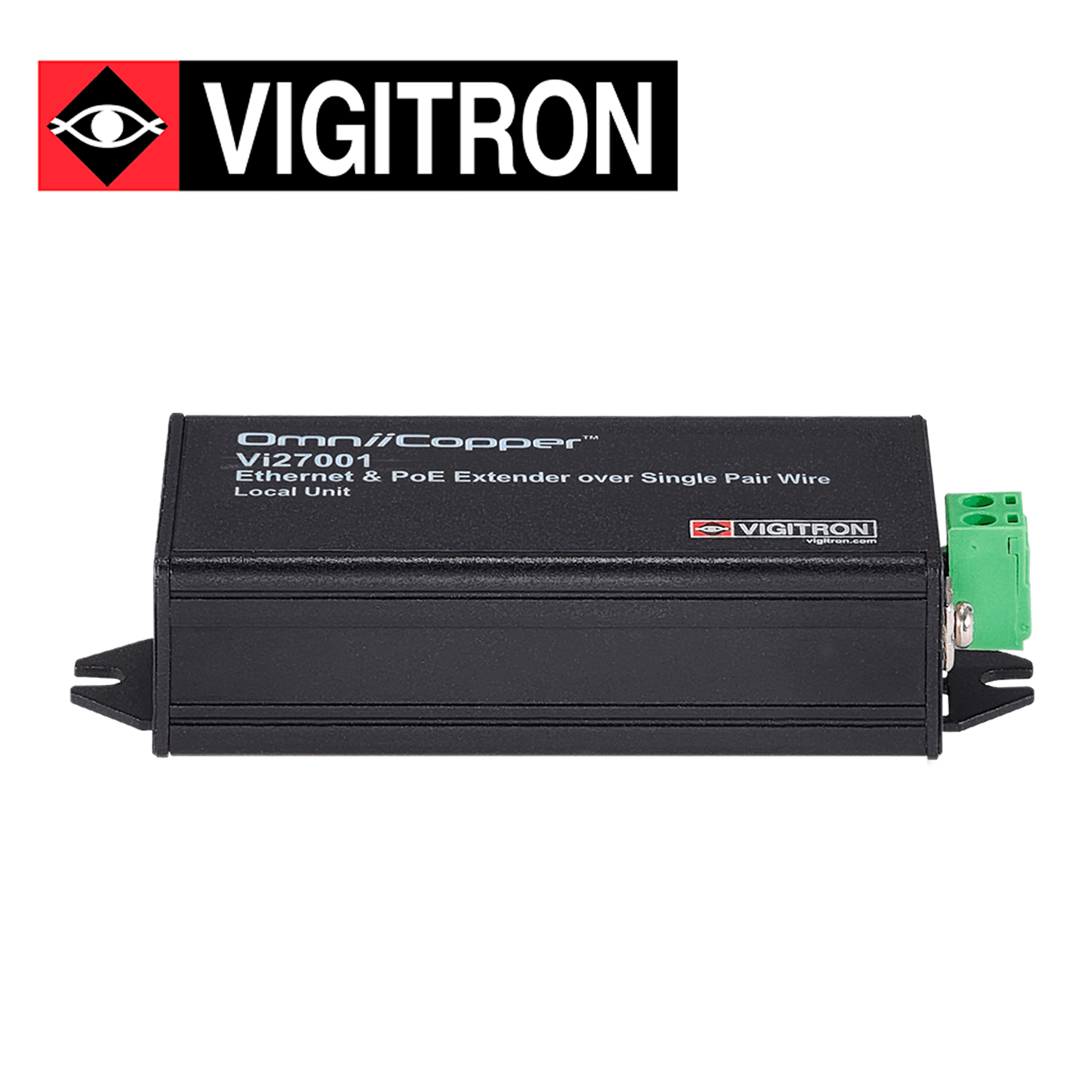 RECEPTOR ETHERNET PAR UNICO Y POE  914 METROS VIGITRON MODELO VI27001/ 1 PUERTO / UTP / POE AF AT / 36W / REQUIERE FUENTE POE O FUENTE ADICIONAL DE 48 -57 V - Miniatura 2