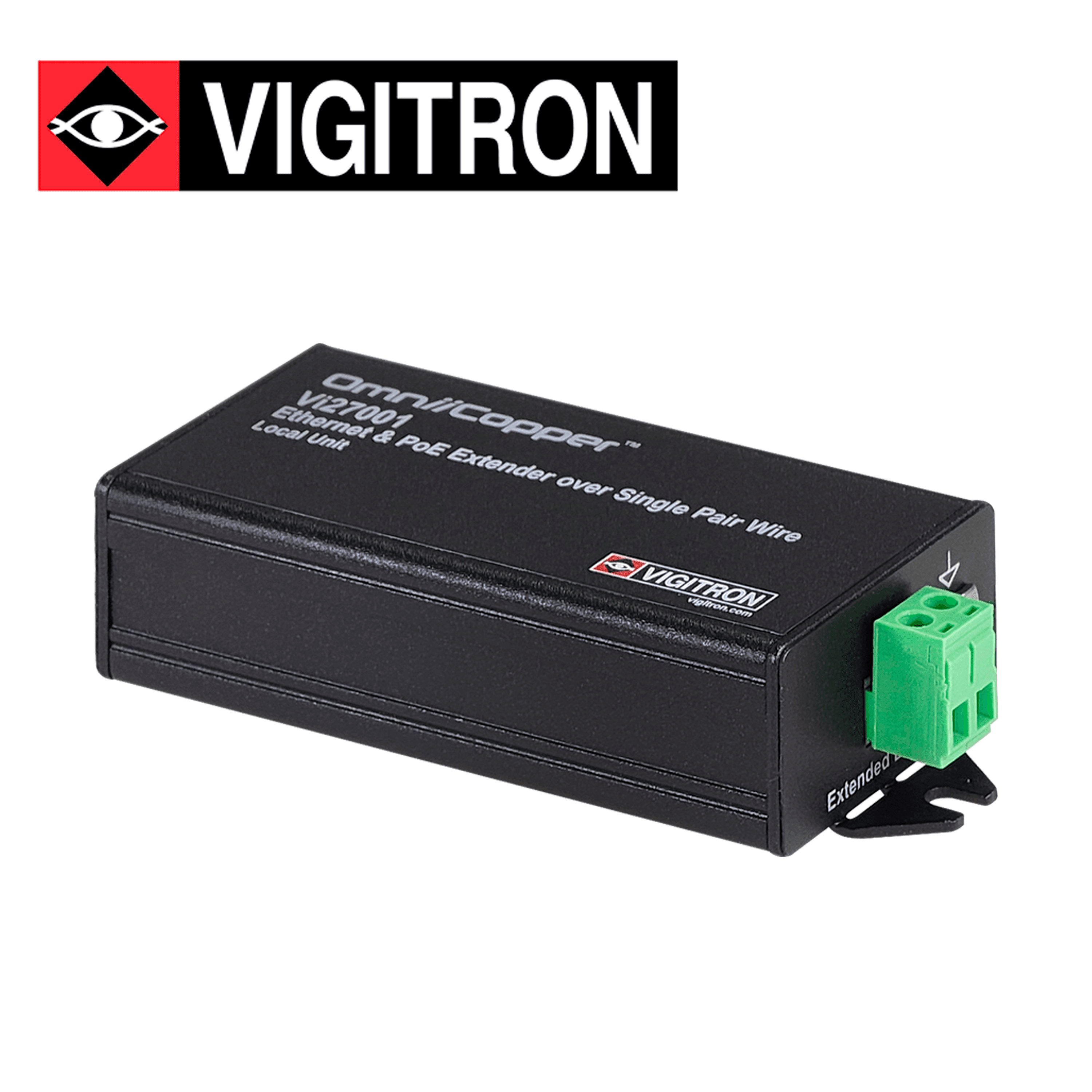 RECEPTOR ETHERNET PAR UNICO Y POE  914 METROS VIGITRON MODELO VI27001/ 1 PUERTO / UTP / POE AF AT / 36W / REQUIERE FUENTE POE O FUENTE ADICIONAL DE 48 -57 V - Miniatura 3