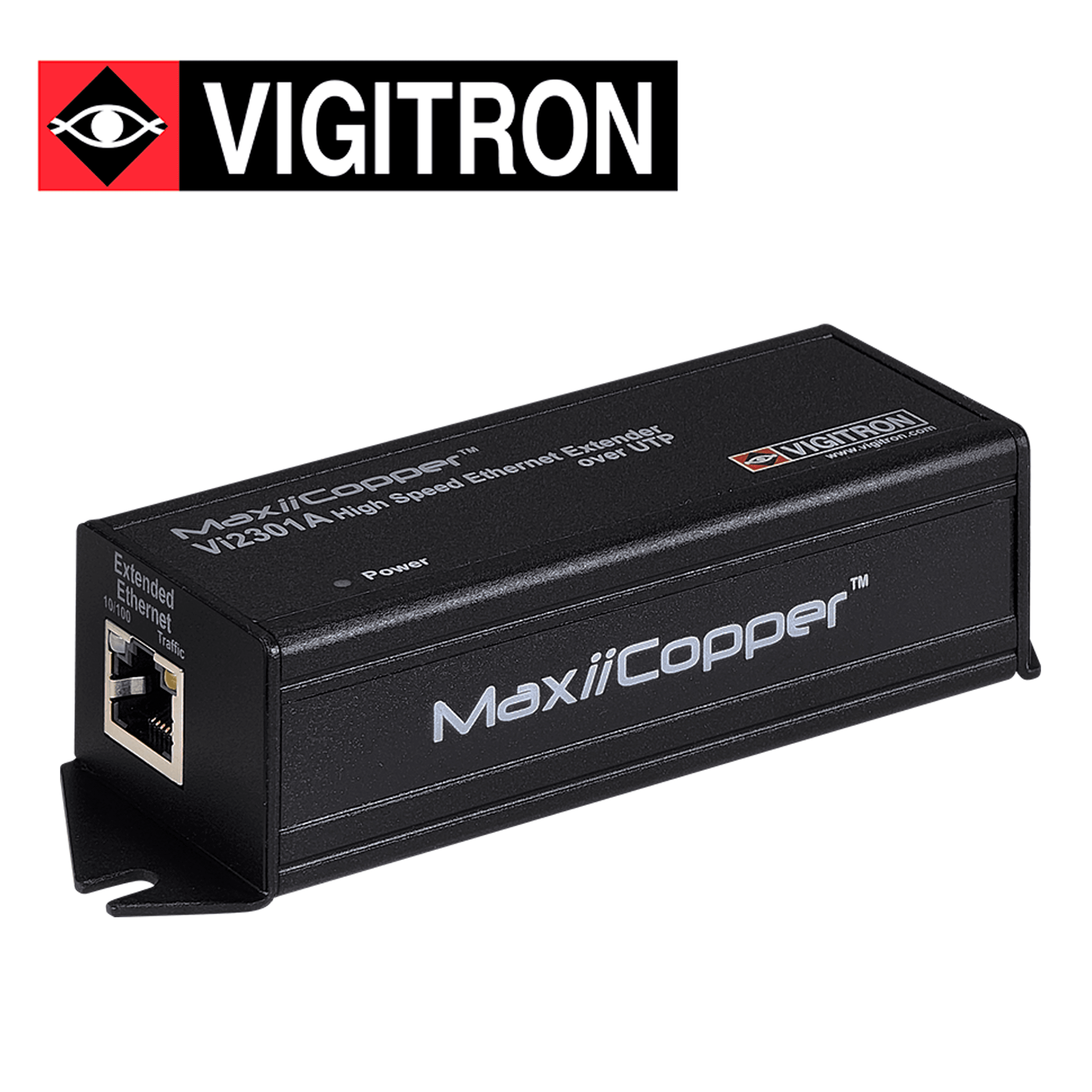 EXTENSOR ETHERNET POE VIGITRON VI2301A / 1 PUERTO / UTP / POE AF AT BT / 72W  / REQUIERE FUENTE POE O FUENTE ADICIONAL VI0012  SE VENDE POR SEPARADO - Miniatura 4