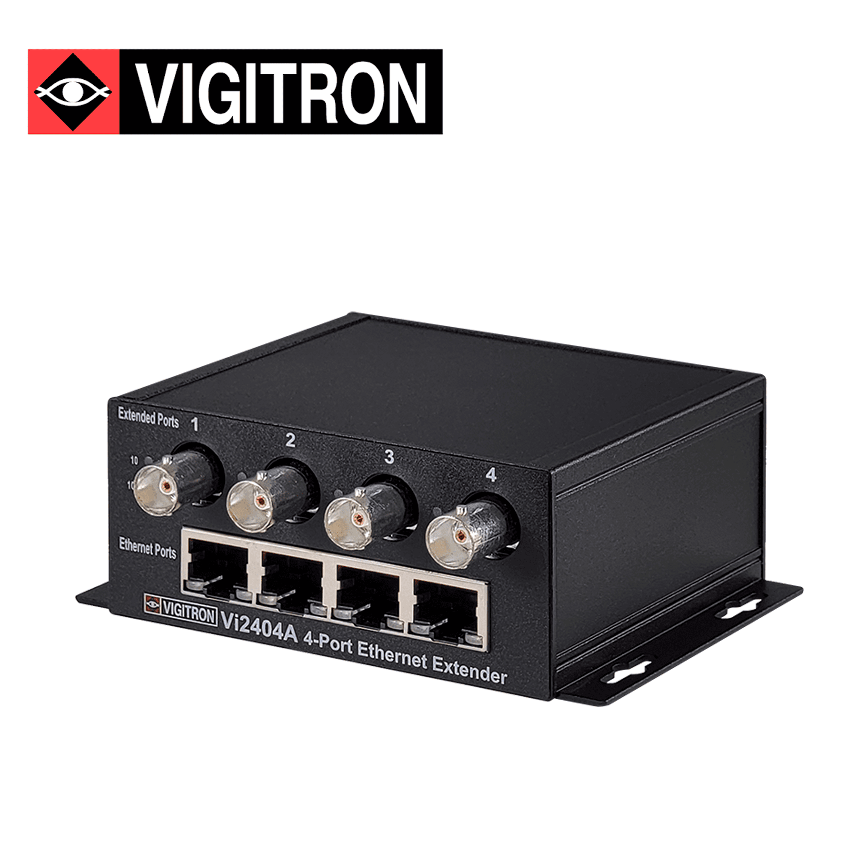 EXTENSOR POE 4 CANALES COAXIAL VIGITRON VI2404A / DISTANCIA HASTA 1515 METROS POR CANAL / COMPATIBLE CON POE AF/AT/BT HASTA 74W / REQUIERE FUENTE ALIMENTACION EXTERNA 12VCD 0.6A - Miniatura 4
