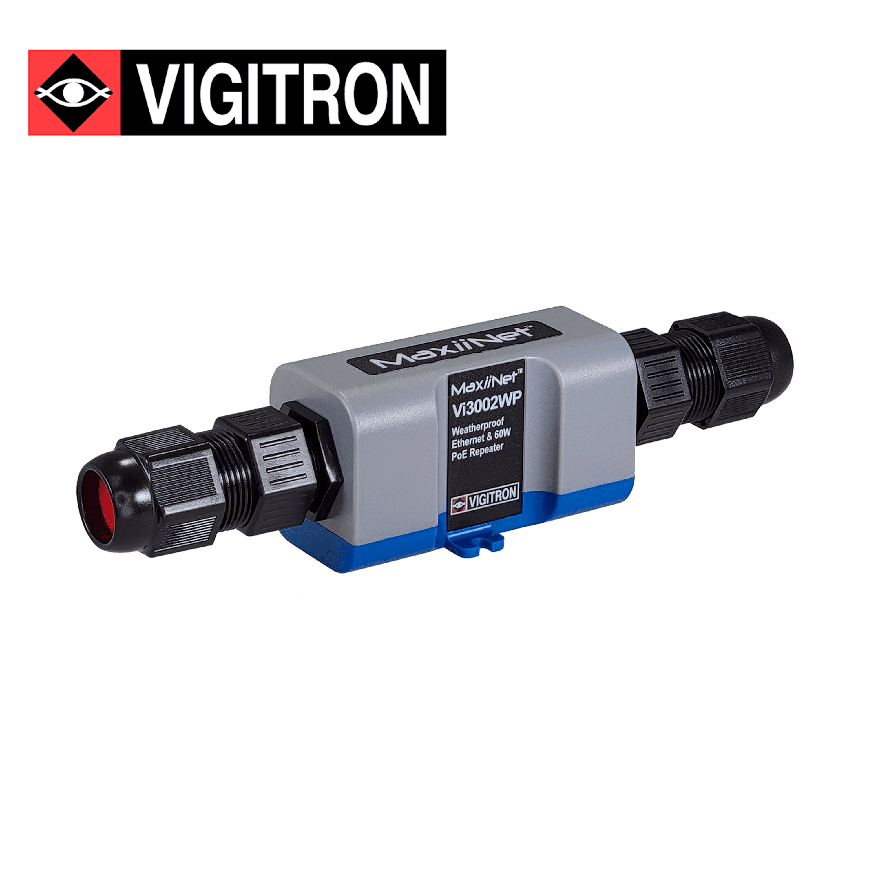 REPETIDOR POE EXTERIOR VIGITRON VI3002WP / 10M100M  / EXTIENDE POE 60W HASTA 200 METROS / POE AF/AT/BT / IP67 - Miniatura 2