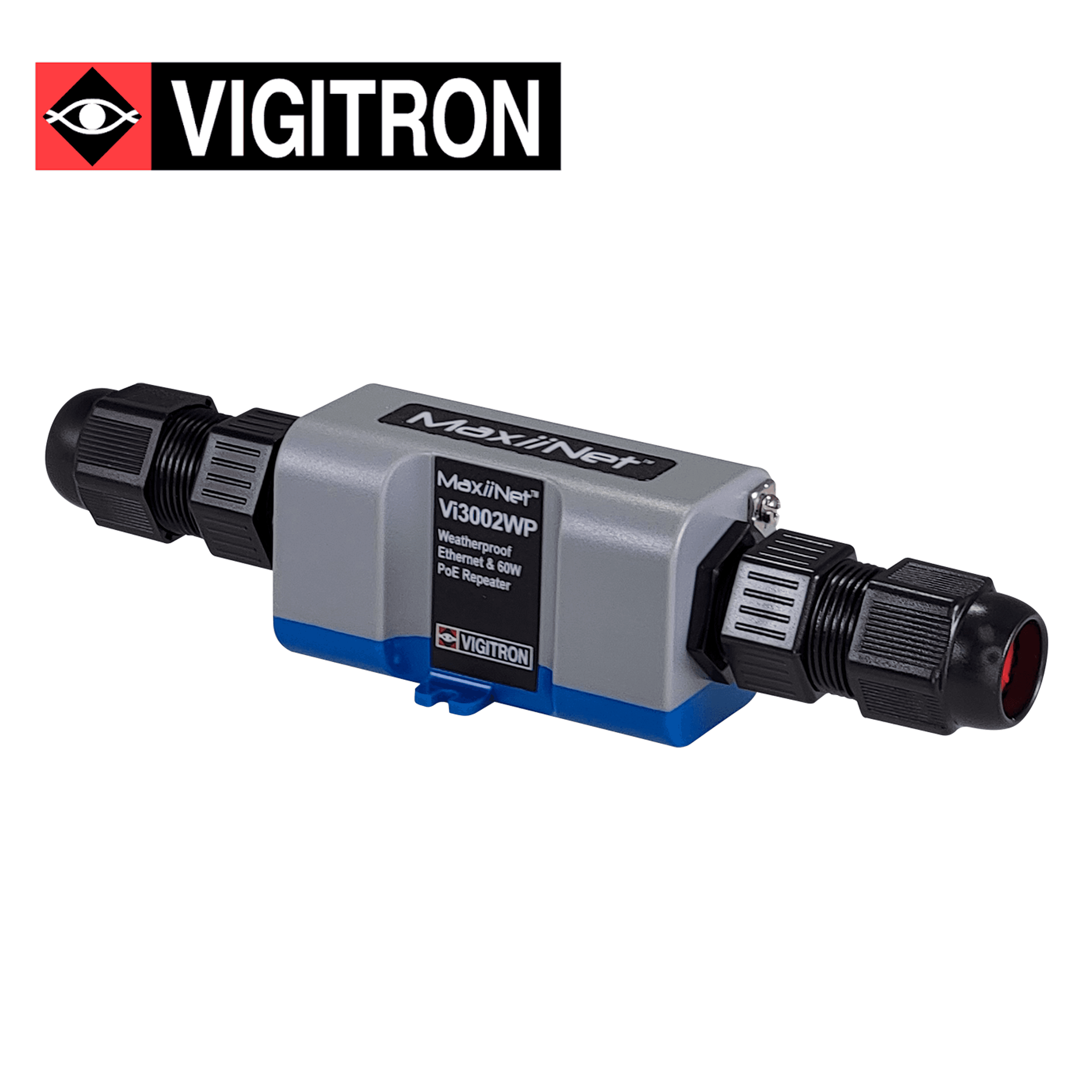 REPETIDOR POE EXTERIOR VIGITRON VI3002WP / 10M100M  / EXTIENDE POE 60W HASTA 200 METROS / POE AF/AT/BT / IP67 - Miniatura 3