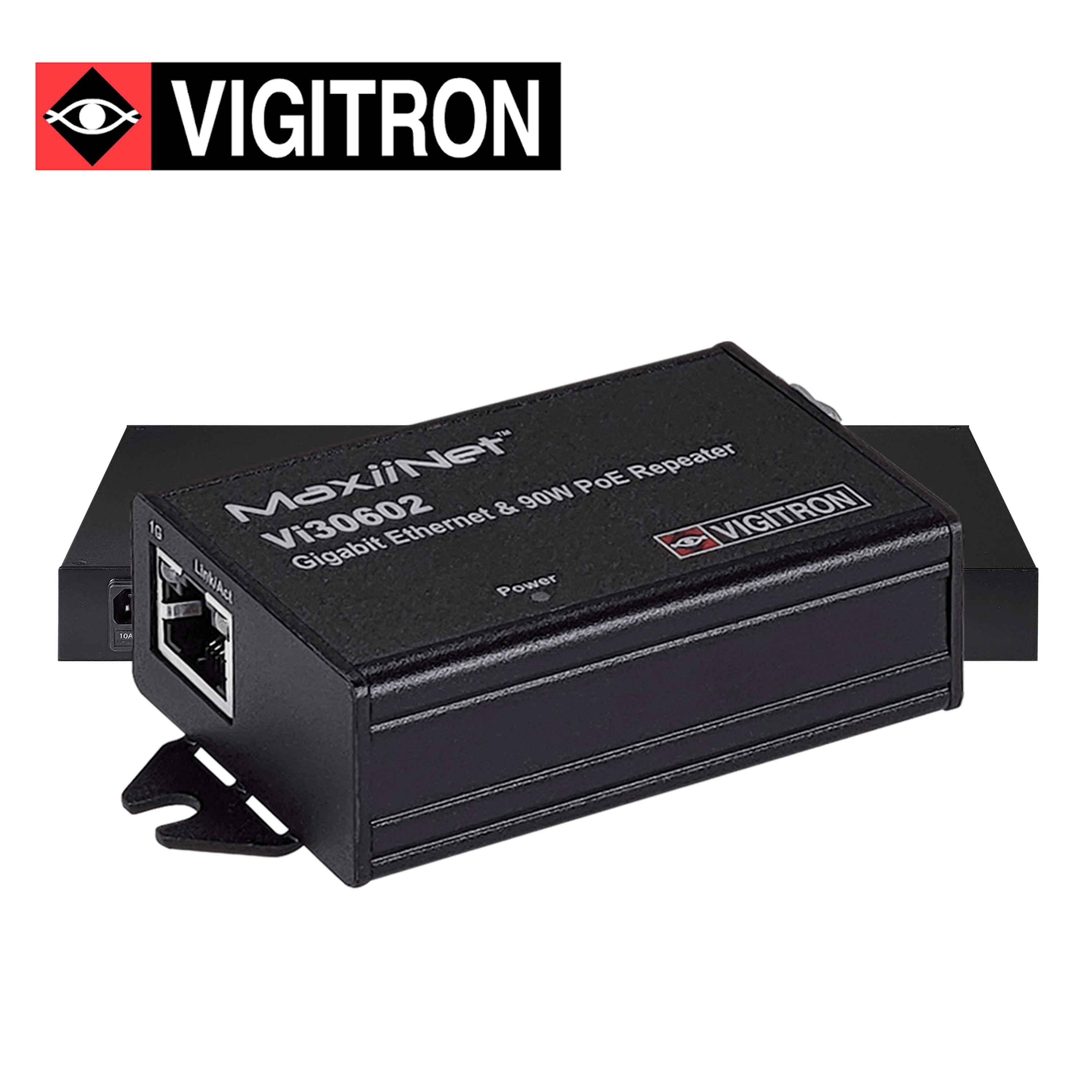REPETIDOR POE VIGITRON  VI30602 / ALTA POTENCIA / 10M/100M/1000M EXTIENDE POE 90W HASTA 200 METROS / POE AF/AT/BT - Miniatura 2