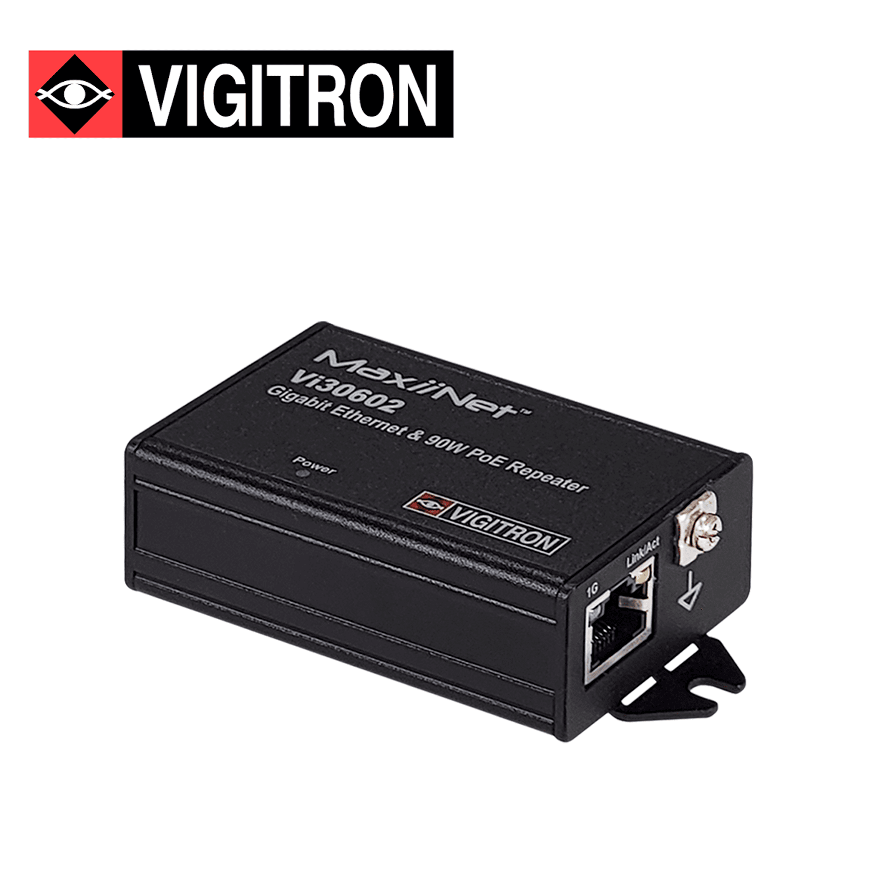 REPETIDOR POE VIGITRON  VI30602 / ALTA POTENCIA / 10M/100M/1000M EXTIENDE POE 90W HASTA 200 METROS / POE AF/AT/BT - Miniatura 3