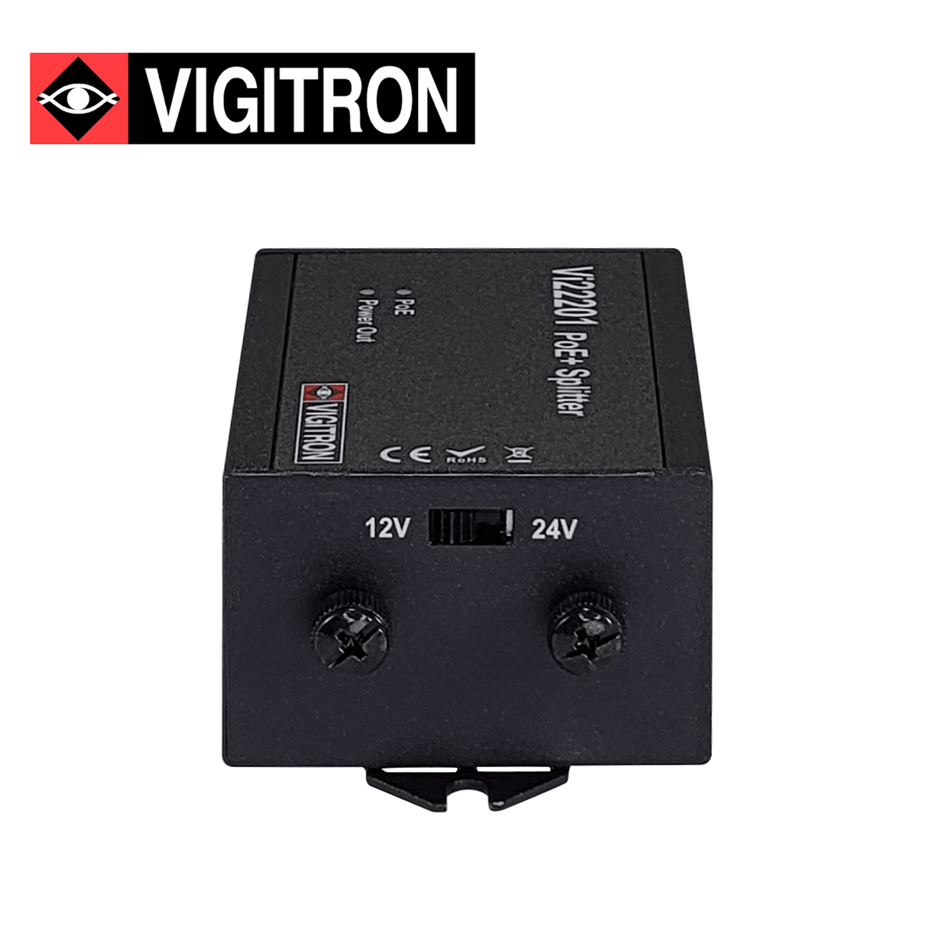 SPLITTER POE VIGITRON VI22201  /  10M/100M / COMPATIBLE CON POE AF/AT / SALIDA 12.5VCD 2.5A / 24VCD 1.25A - Miniatura 4