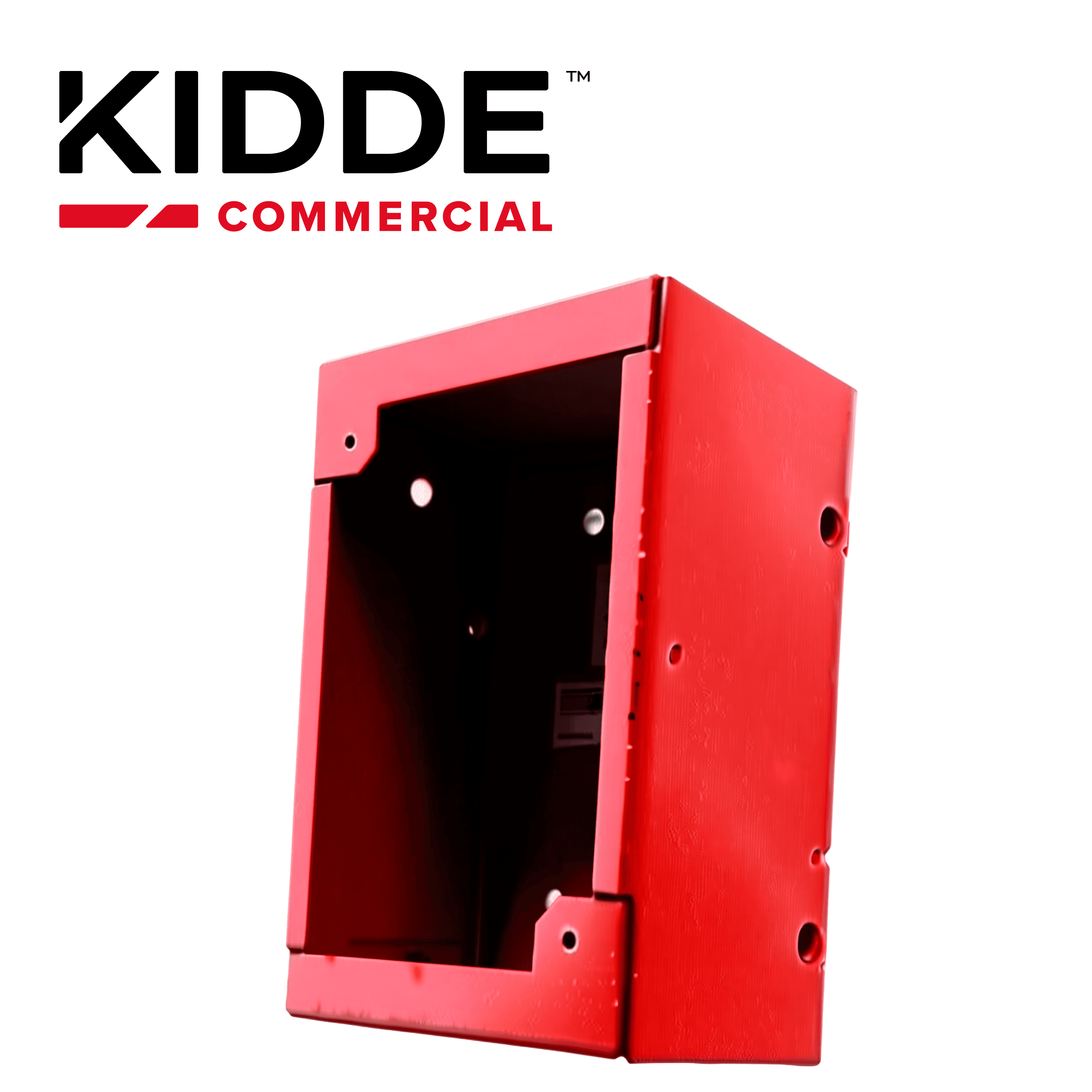 CAJA DE MONTAJE EN SUPERFICIE PARA ESTACIONES MANUALES KIDDE K-276B-RSB / COLOR ROJO - Miniatura 3