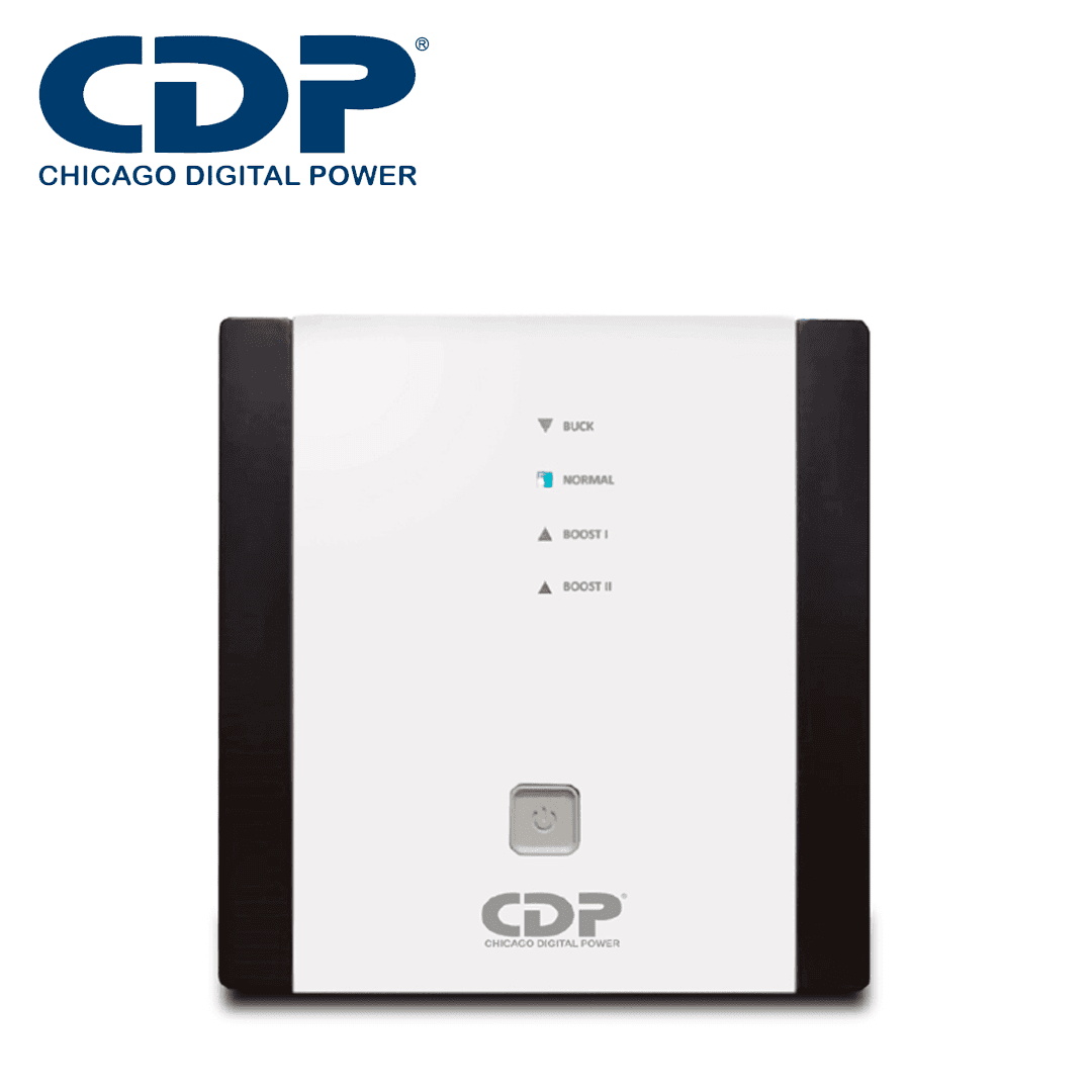 REGULADOR DE VOLTAJE R-AVR2408 CDP / 2400VA / 1200W / 8 CONTACTOS NEMA 5-15R / AVR / SUPRESION DE PICOS 525 JOULES / RETARDO DE REINICIO AJUSTABLE / PROTECCION COAXIAL / 120V - Miniatura 2
