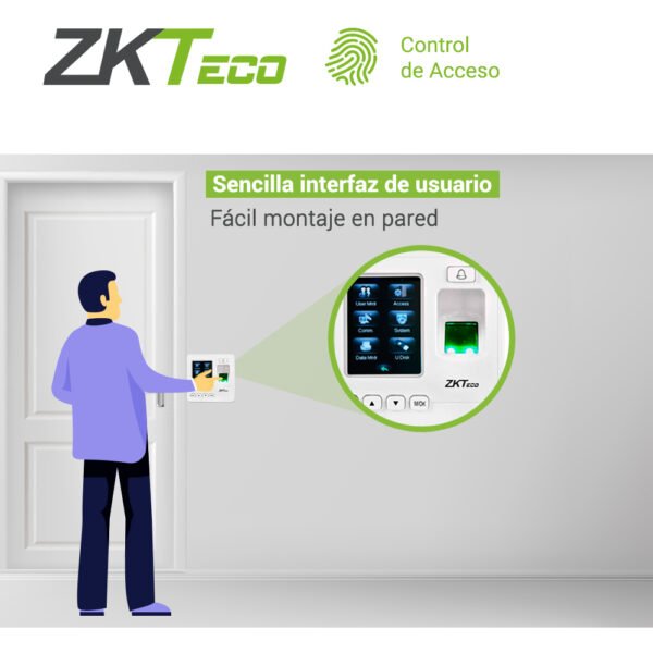 CONTROL DE ACCESO BASICO SF100/ID ZKTECO - Image 4