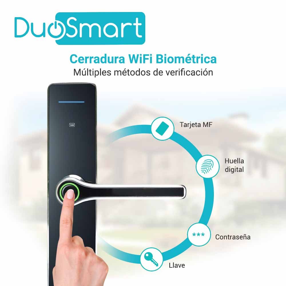 CERRADURA BIOMETRICA WIFI F30 DUOSMART - Image 3